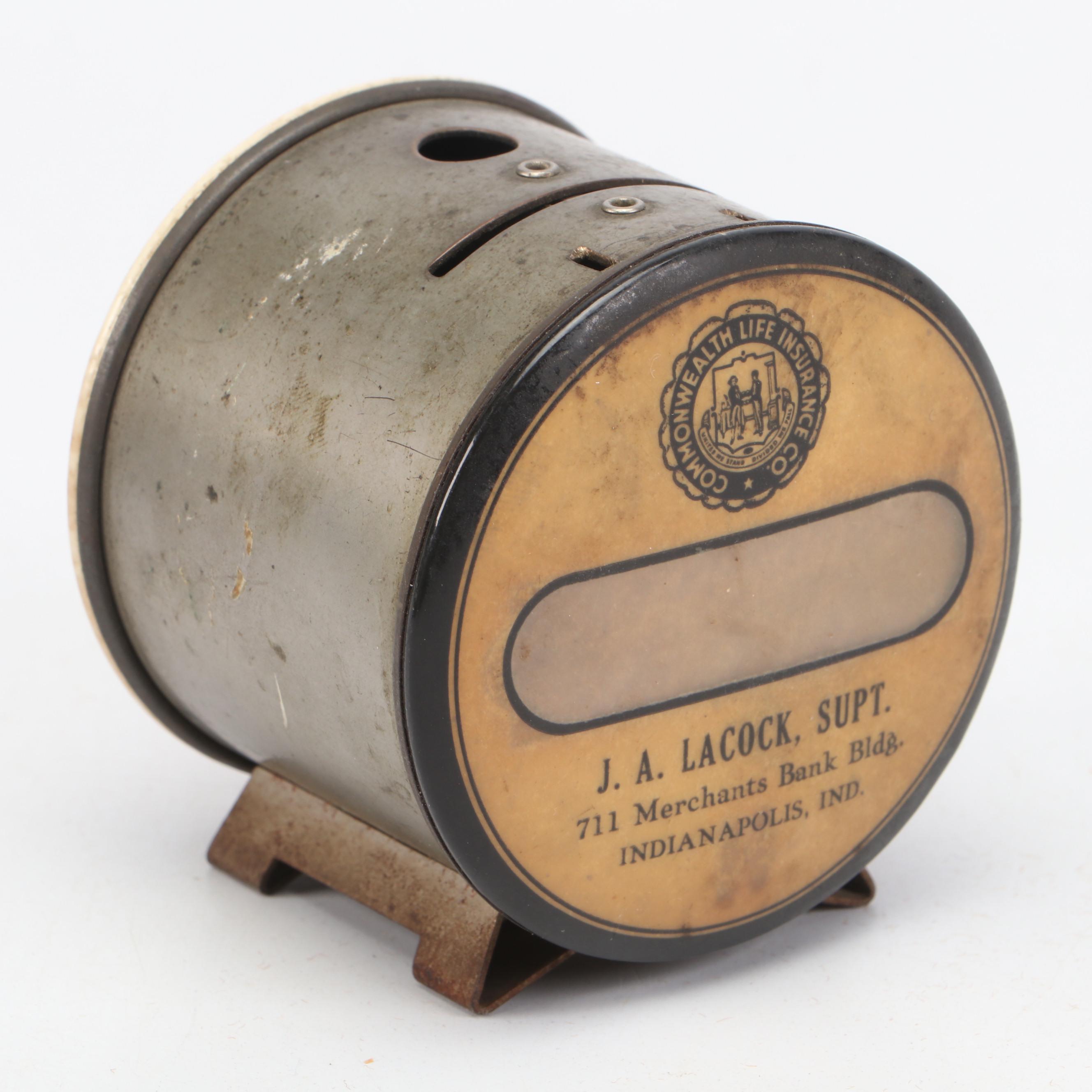 Commonwealth Insurance Co. Life Insurance Payment Calculator Coin Bank