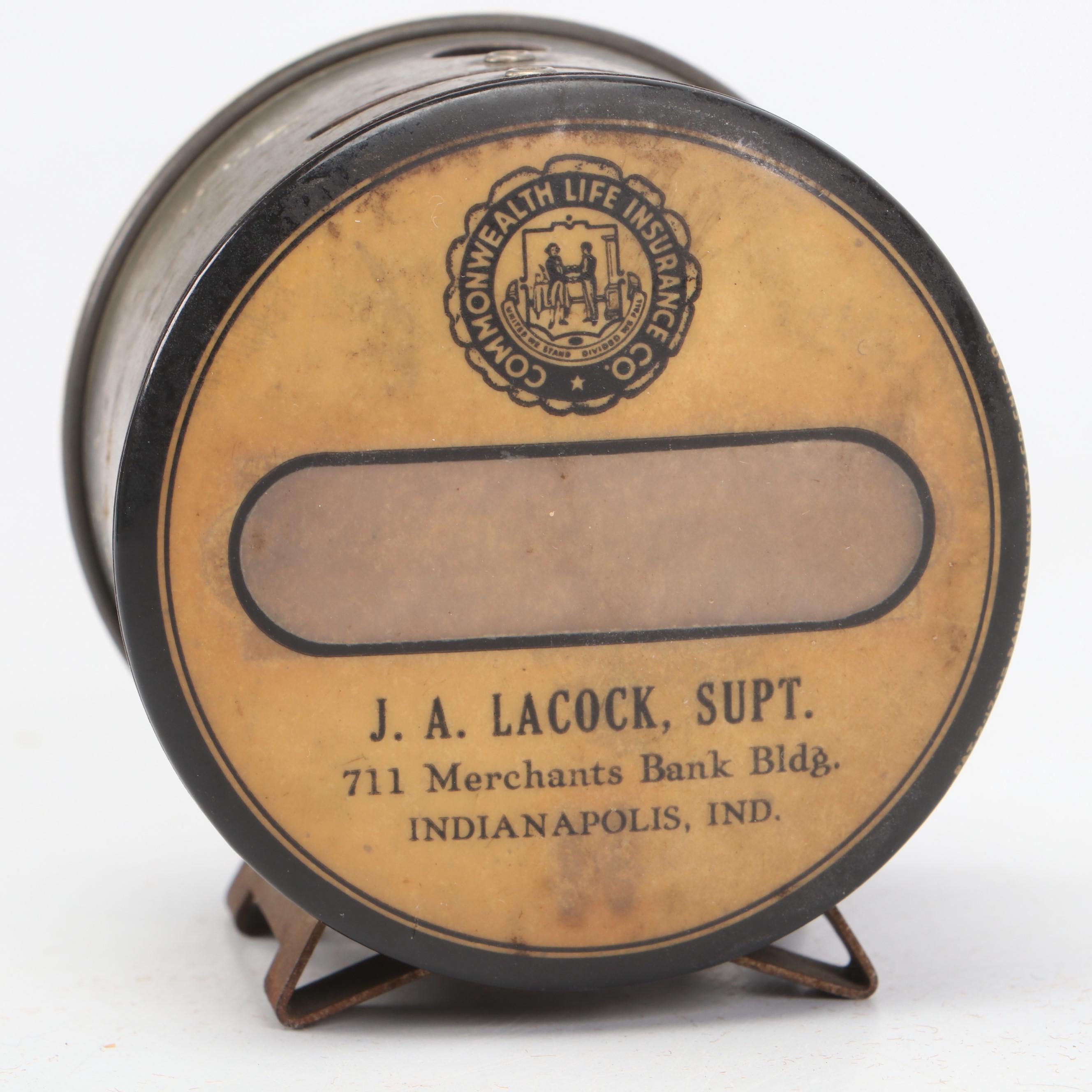 Commonwealth Insurance Co. Life Insurance Payment Calculator Coin Bank