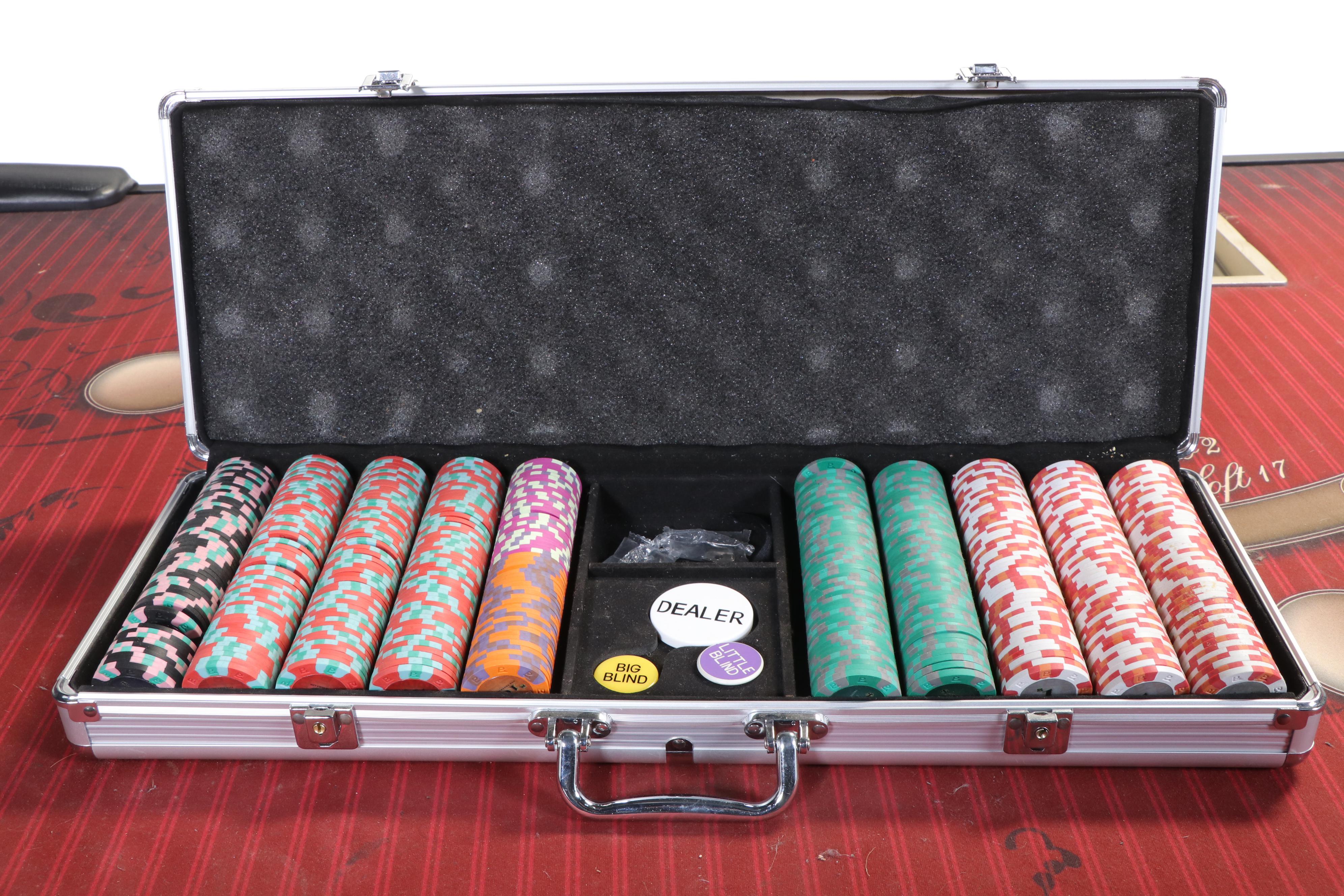 Barrel Base Blackjack Table with Seven Gasser Chair Co. Chairs and More