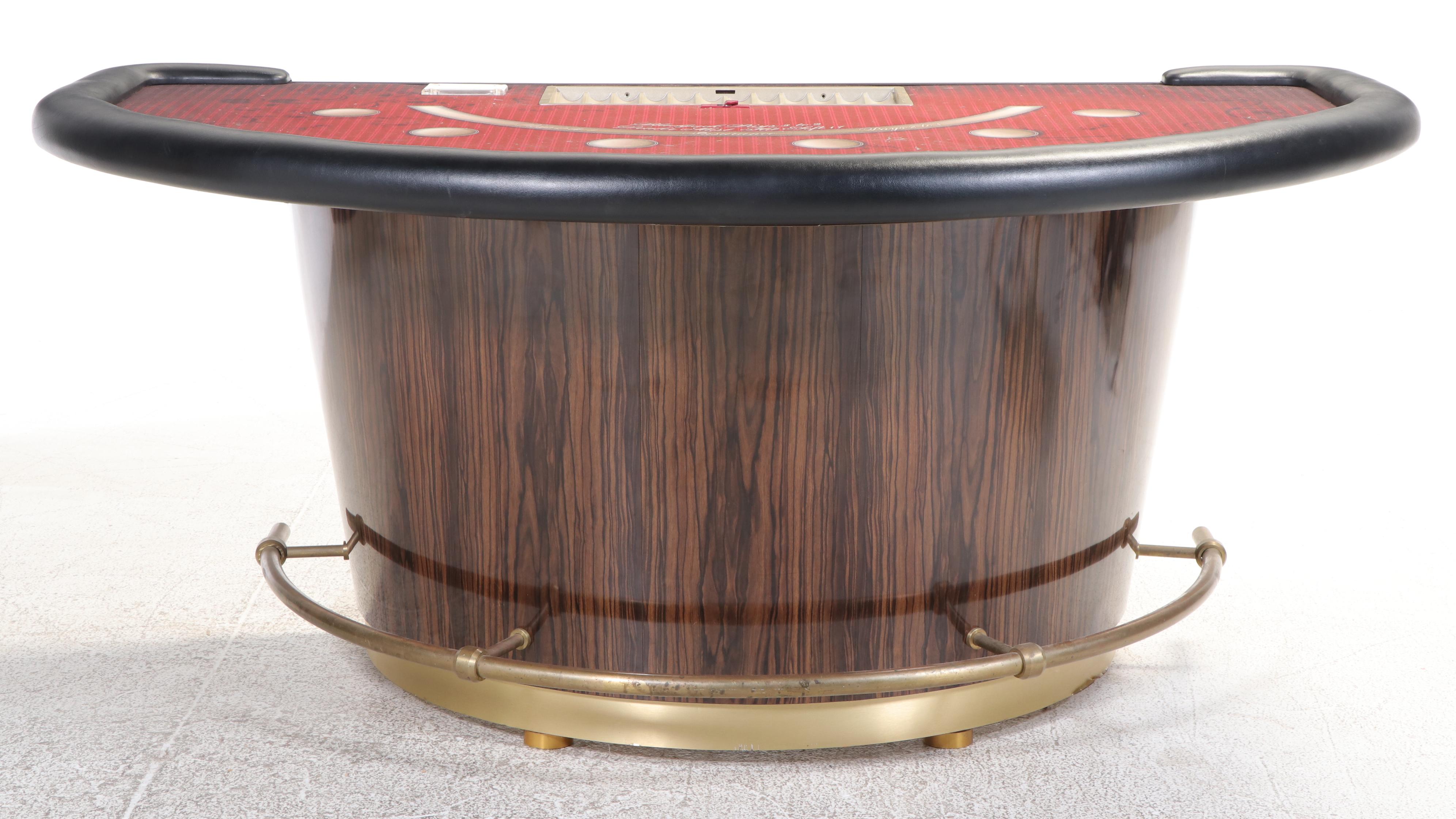 Barrel Base Blackjack Table with Seven Gasser Chair Co. Chairs and More