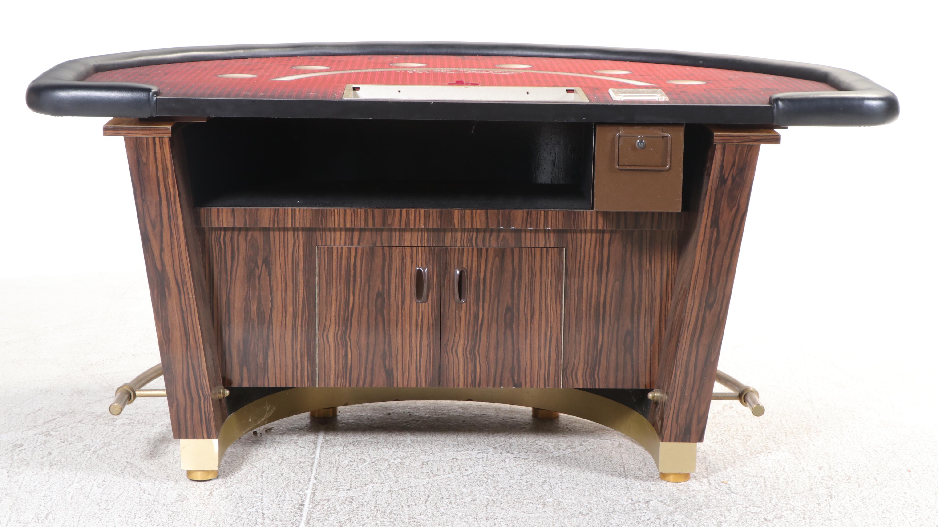 Barrel Base Blackjack Table with Seven Gasser Chair Co. Chairs and More