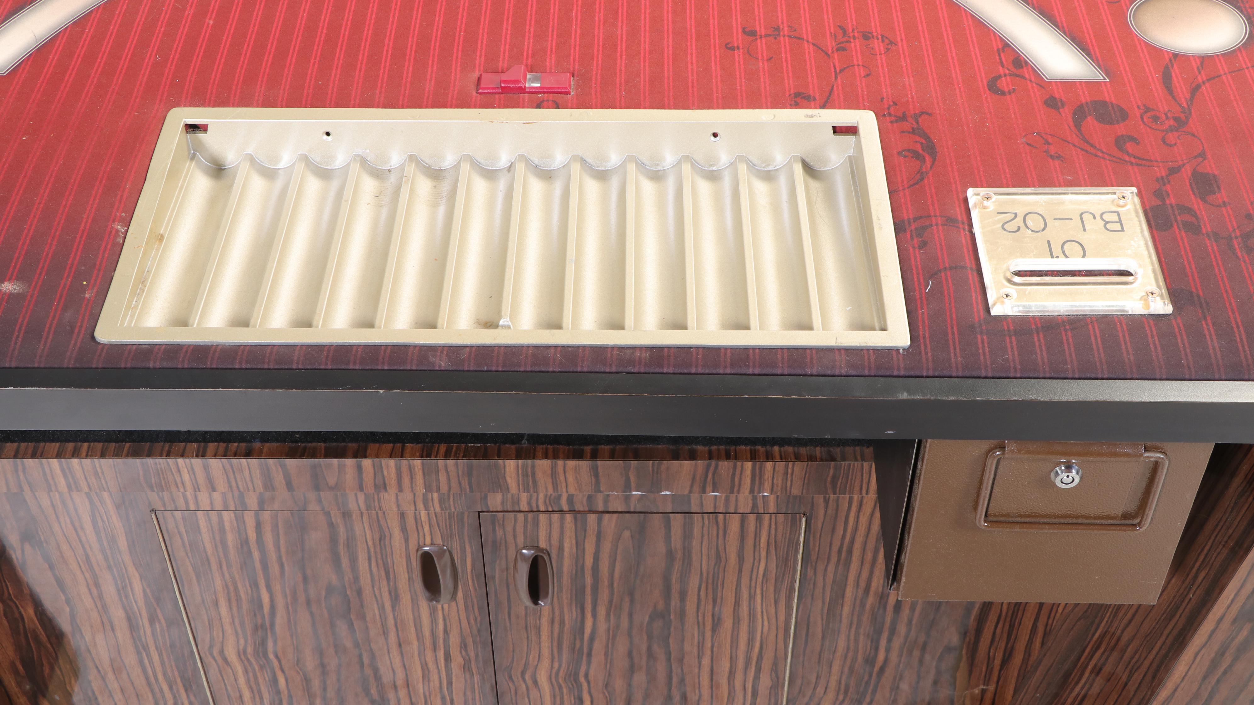 Barrel Base Blackjack Table with Seven Gasser Chair Co. Chairs and More