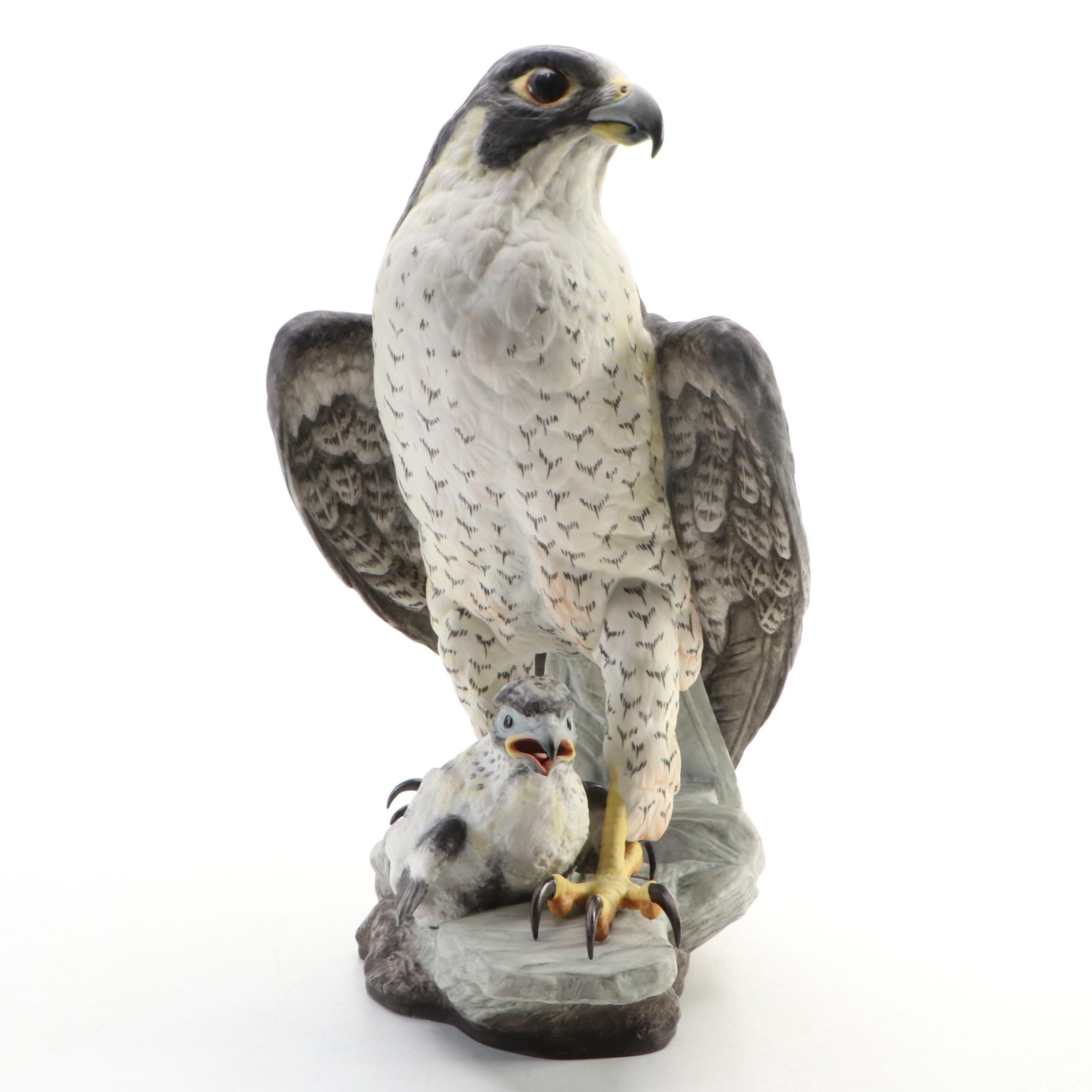 Boehm Limited Edition "Peregrine Falcon" Porcelain Sculpture, Mid–Late 20th C.