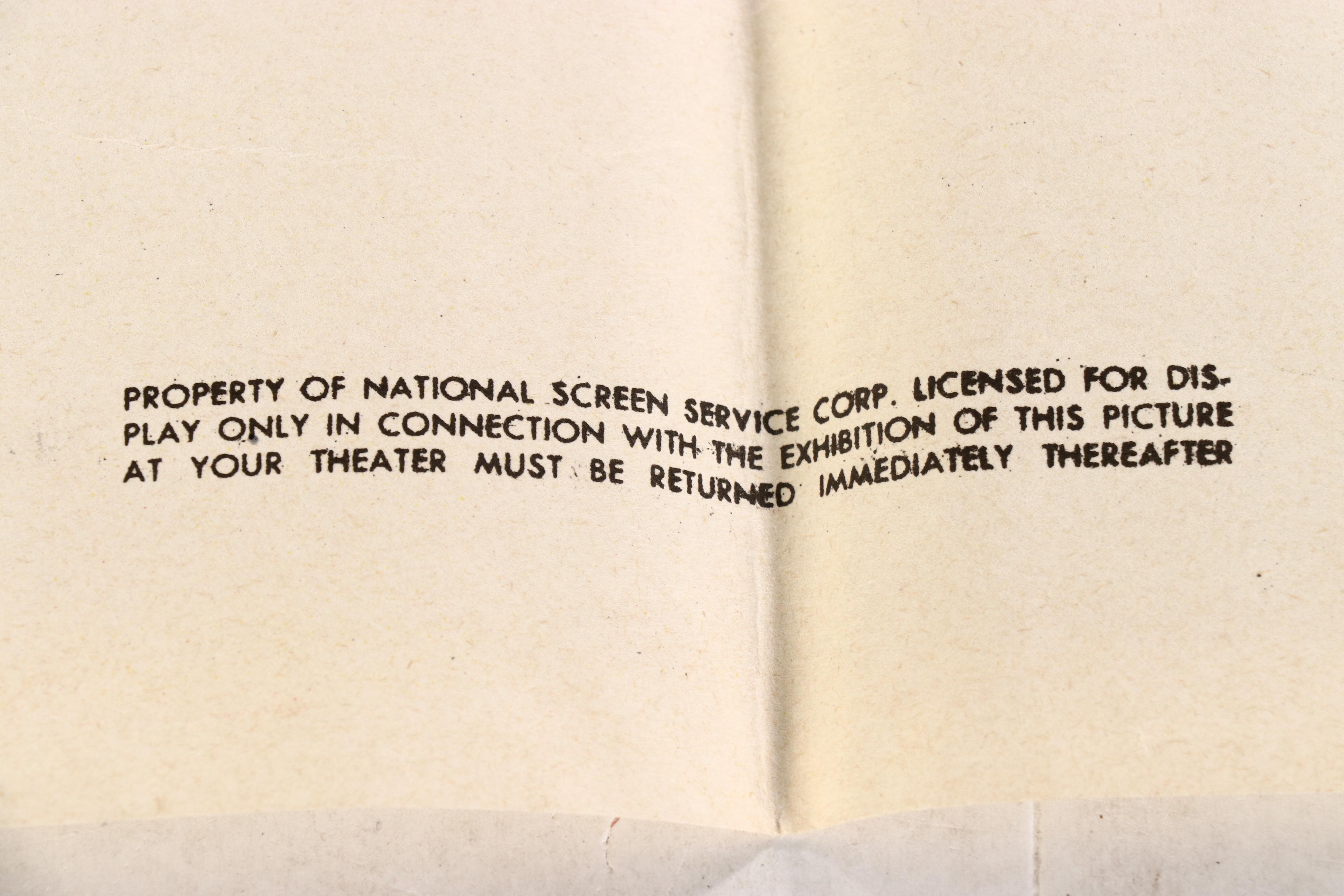 "Pony Express" Film Release Poster, 1953