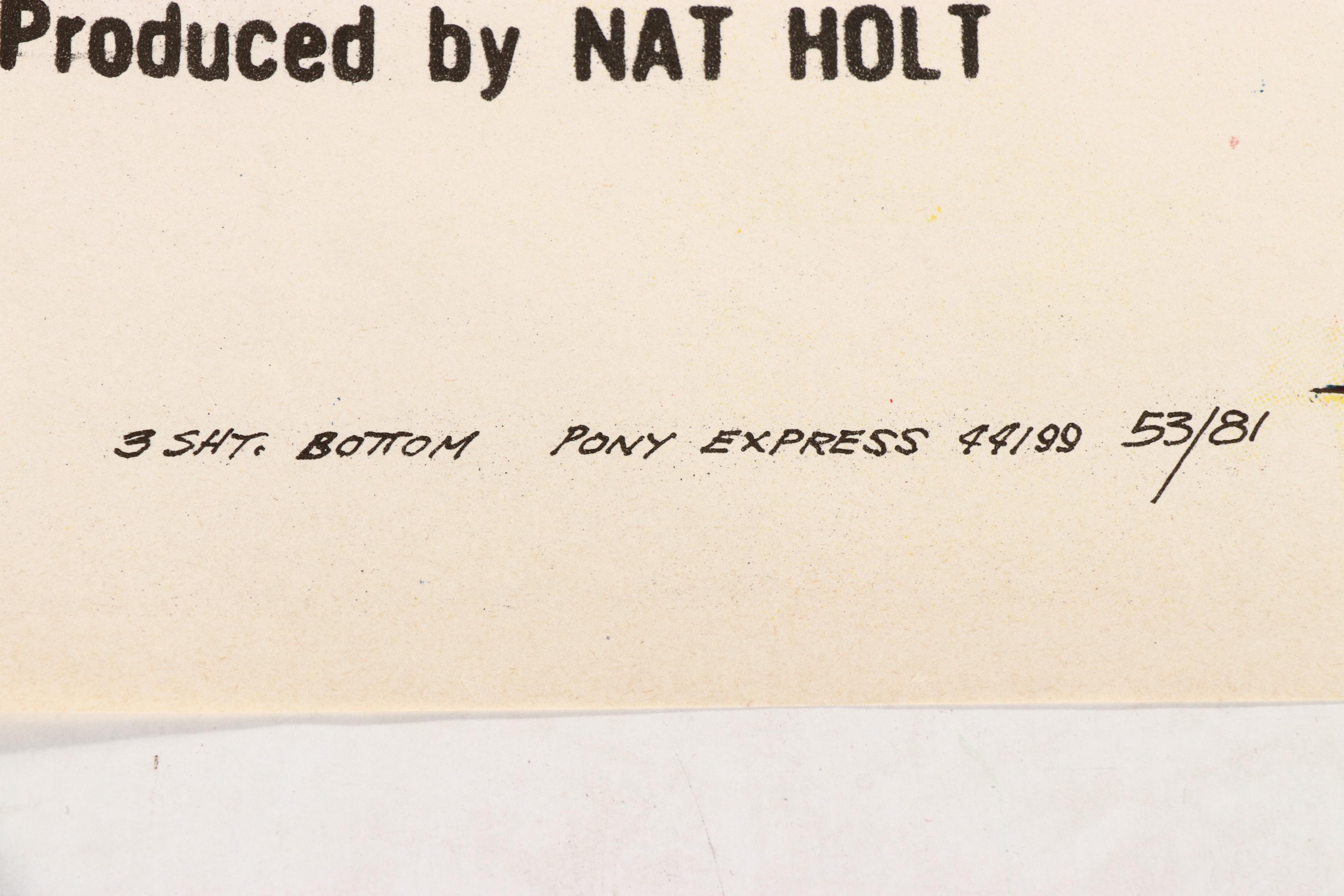 "Pony Express" Film Release Poster, 1953