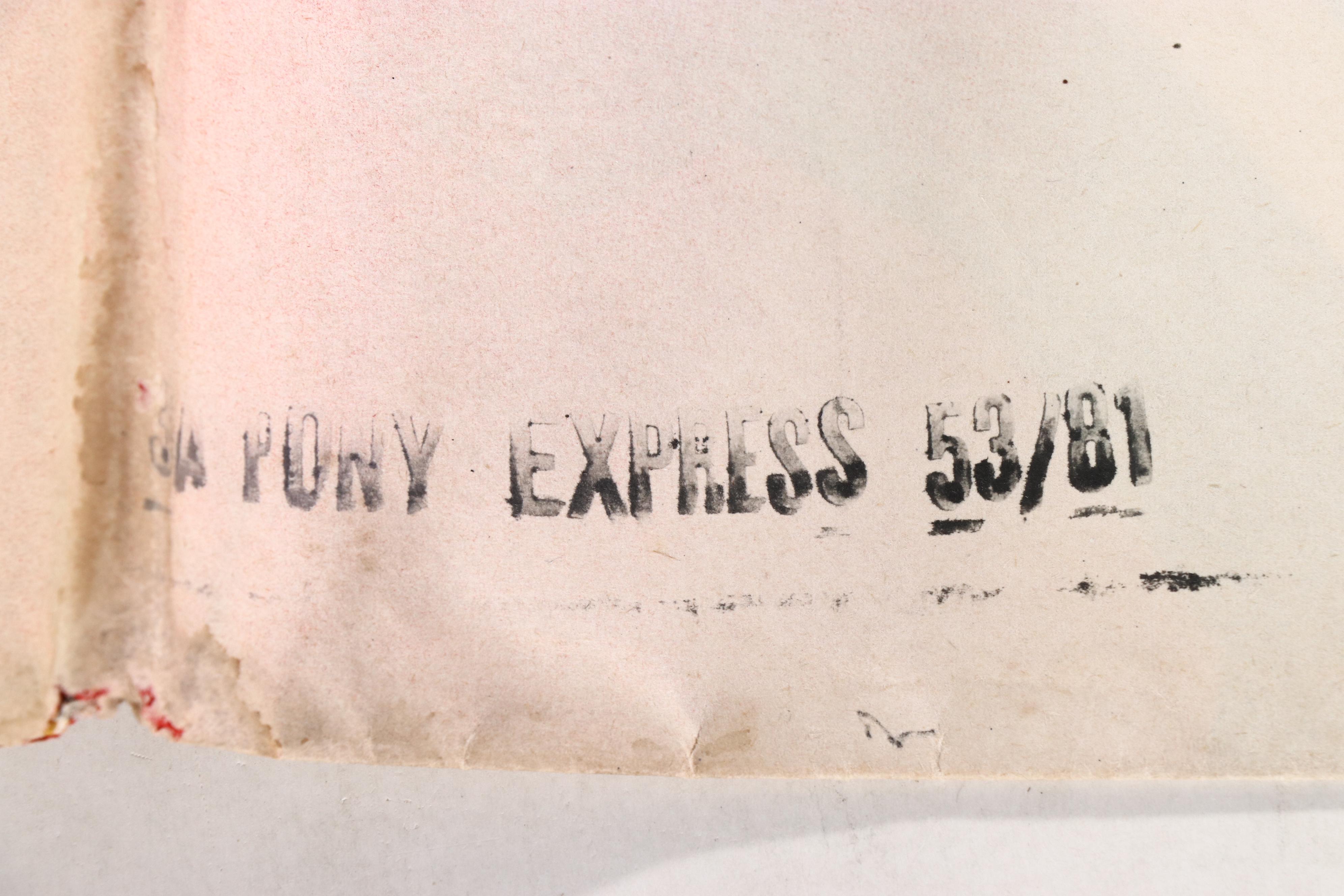 "Pony Express" Film Release Poster, 1953