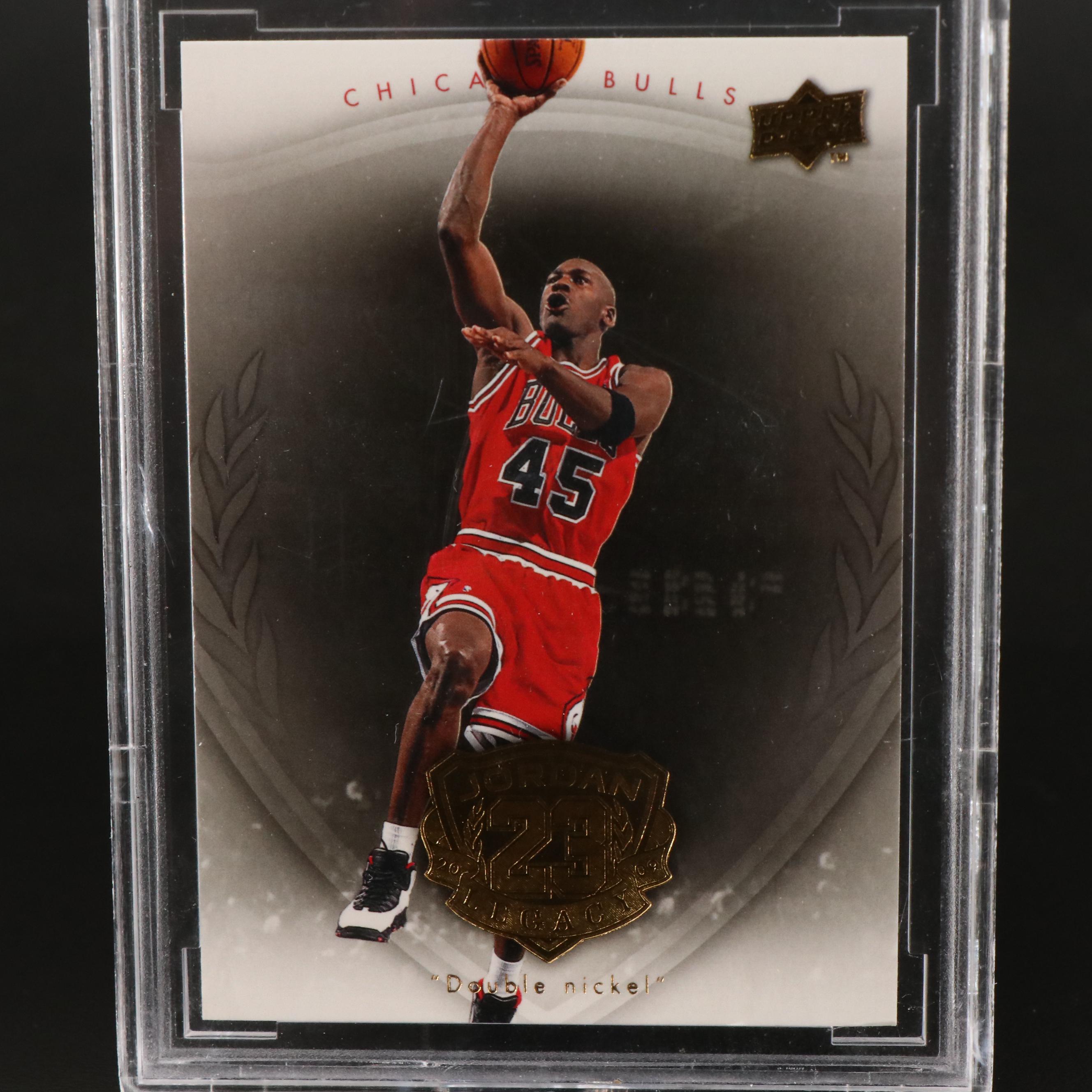 2009-10 Upper Deck Michael Jordan Legacy Collection Gold Card Graded BCCG 10