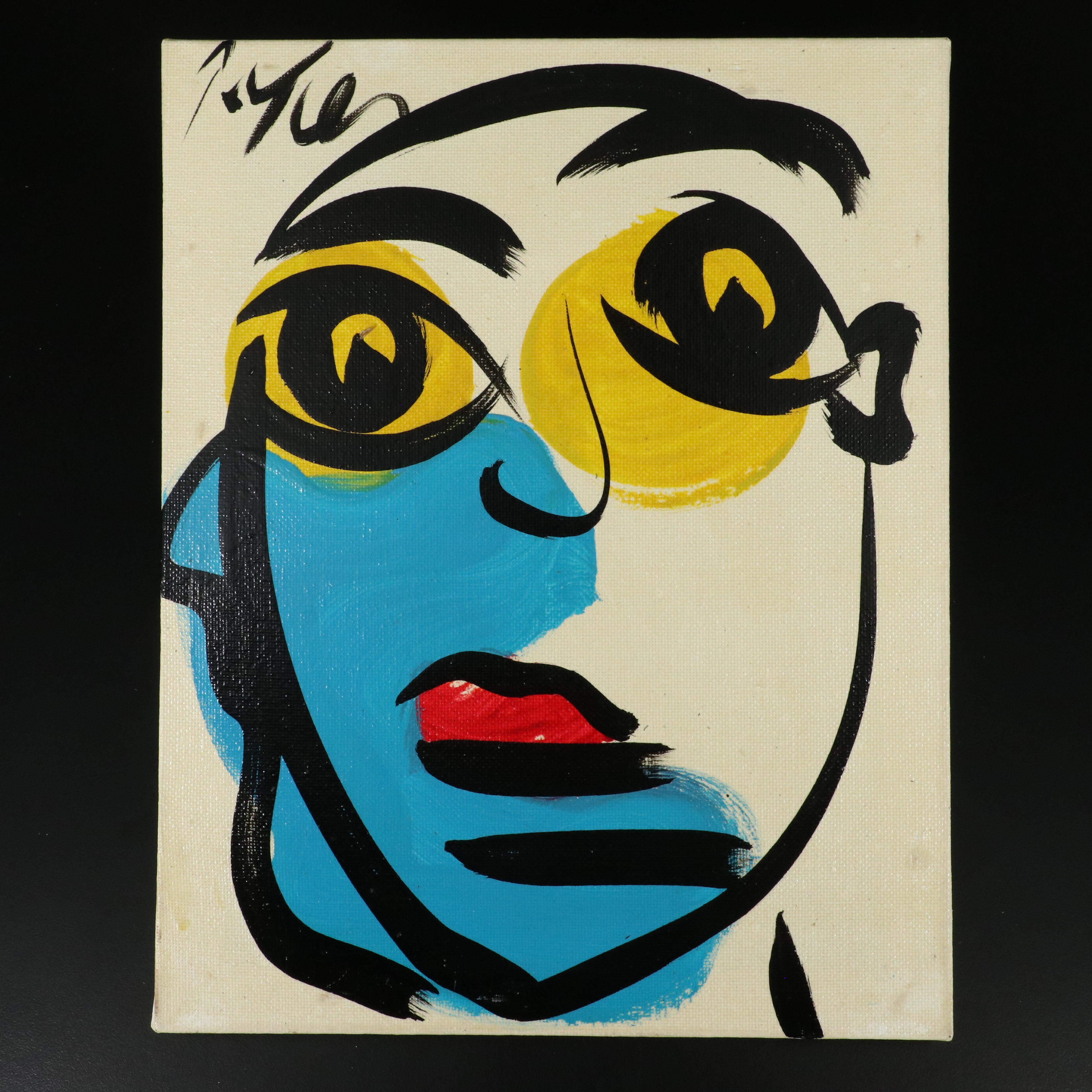 Peter Robert Keil Stylized Acrylic Portrait