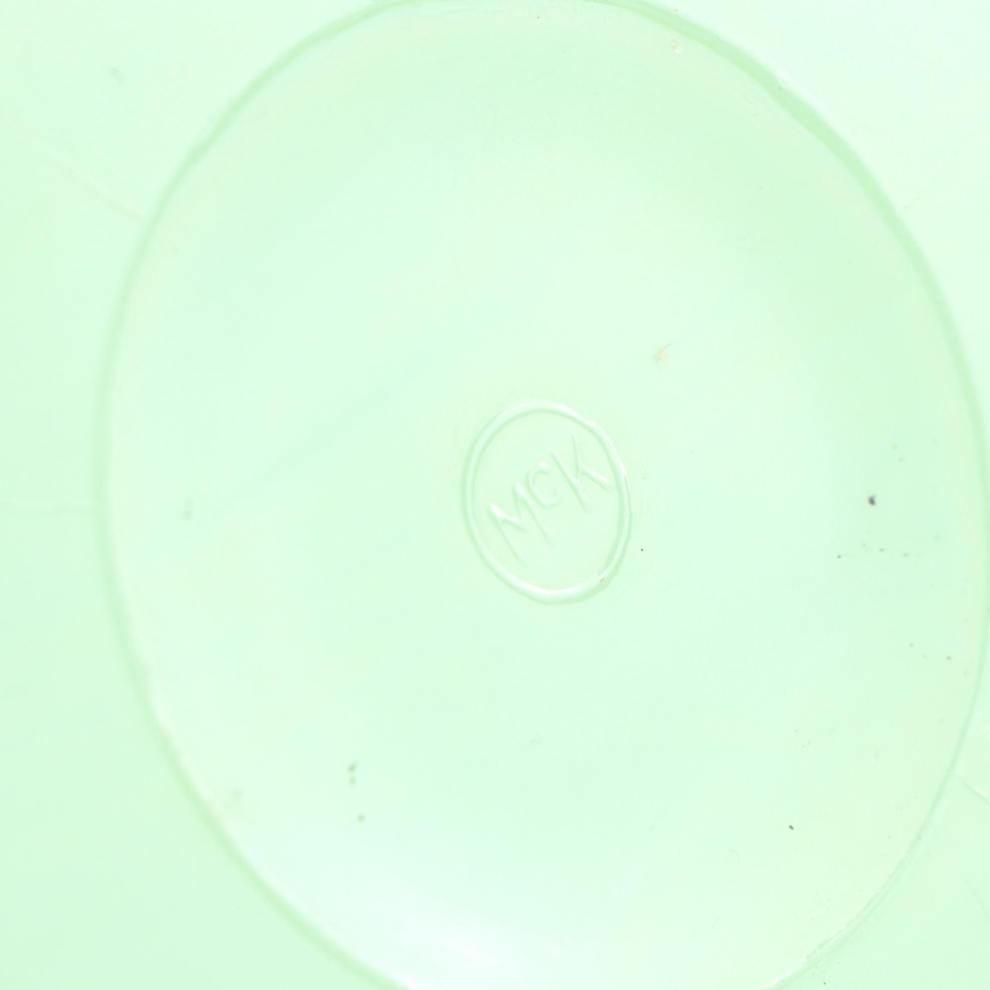 McKee Uranium Glass Bowls with Fire-King Jadite Dinnerware