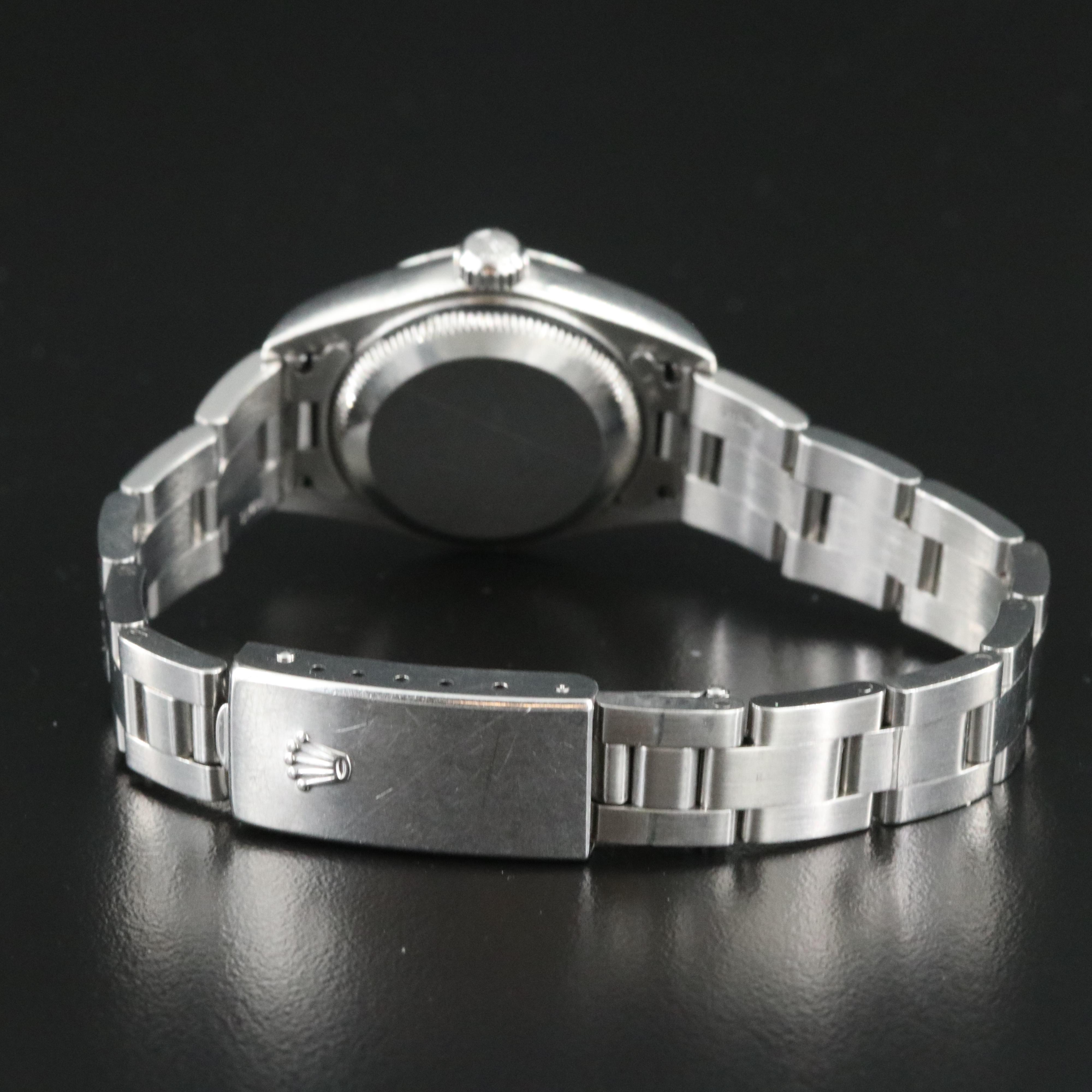 2004 Rolex Oyster Perpetual Blue Dial Date Watch