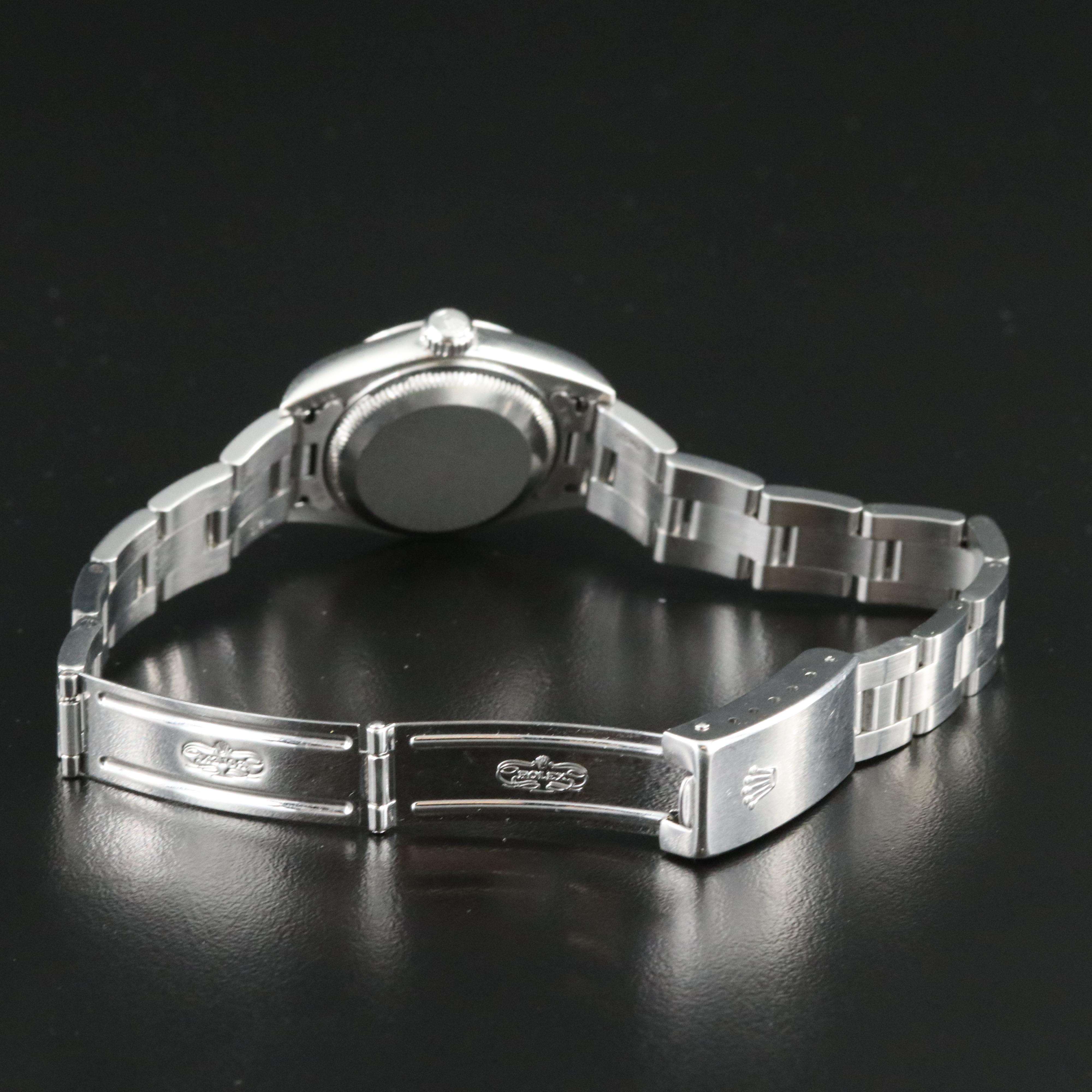 2004 Rolex Oyster Perpetual Blue Dial Date Watch