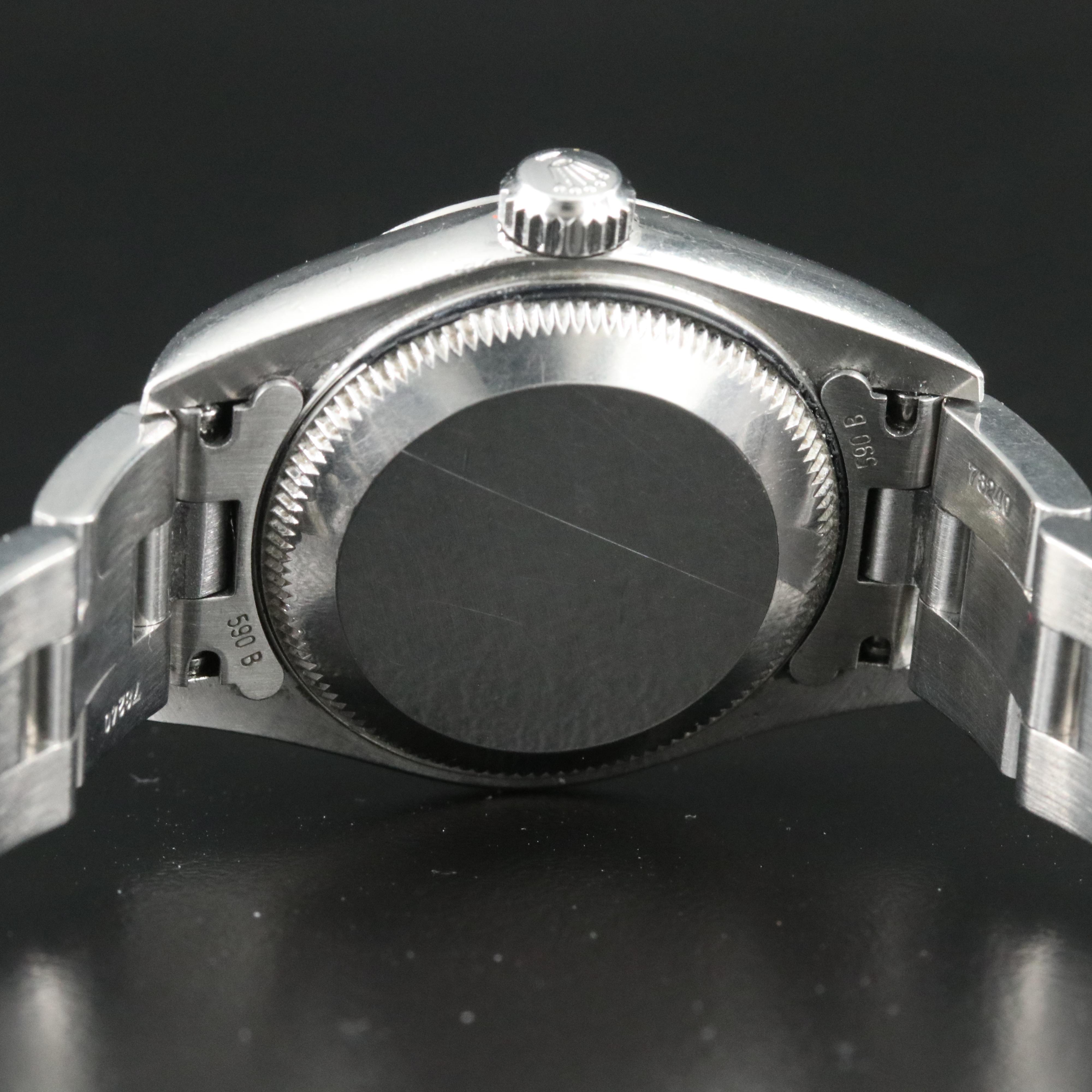 2004 Rolex Oyster Perpetual Blue Dial Date Watch