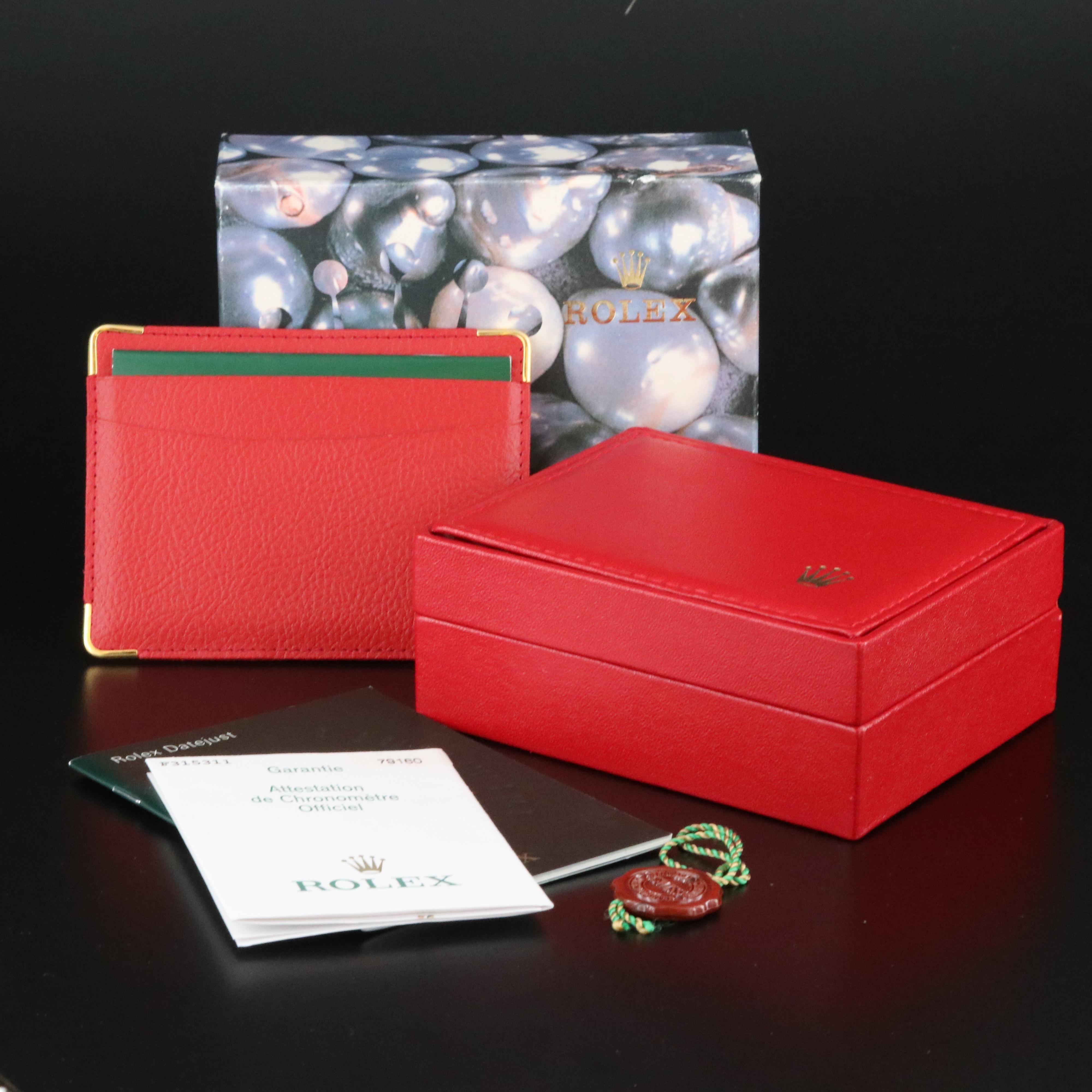 2004 Rolex Oyster Perpetual Blue Dial Date Watch