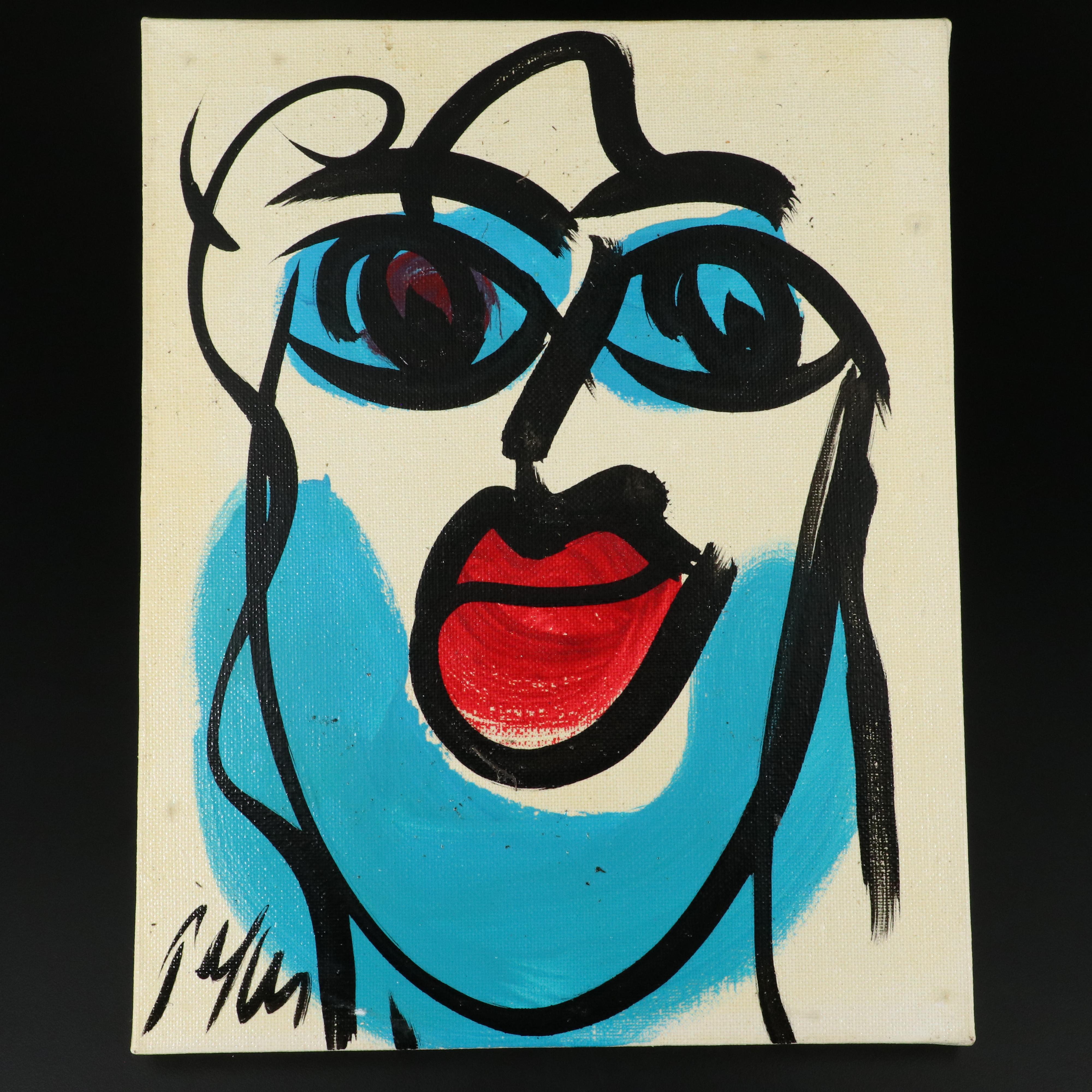 Peter Robert Keil Stylized Acrylic Portrait