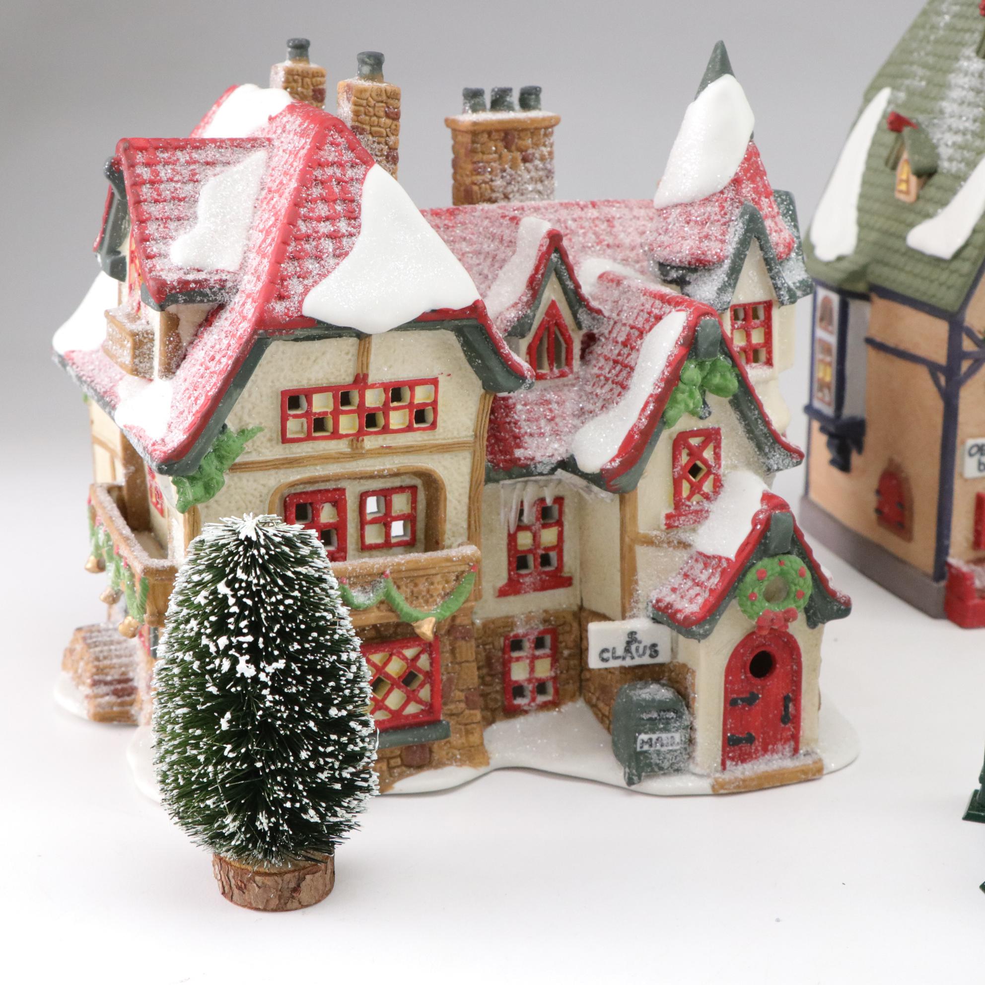 Department 56 North Pole Series and New England Village Buildings and Extras