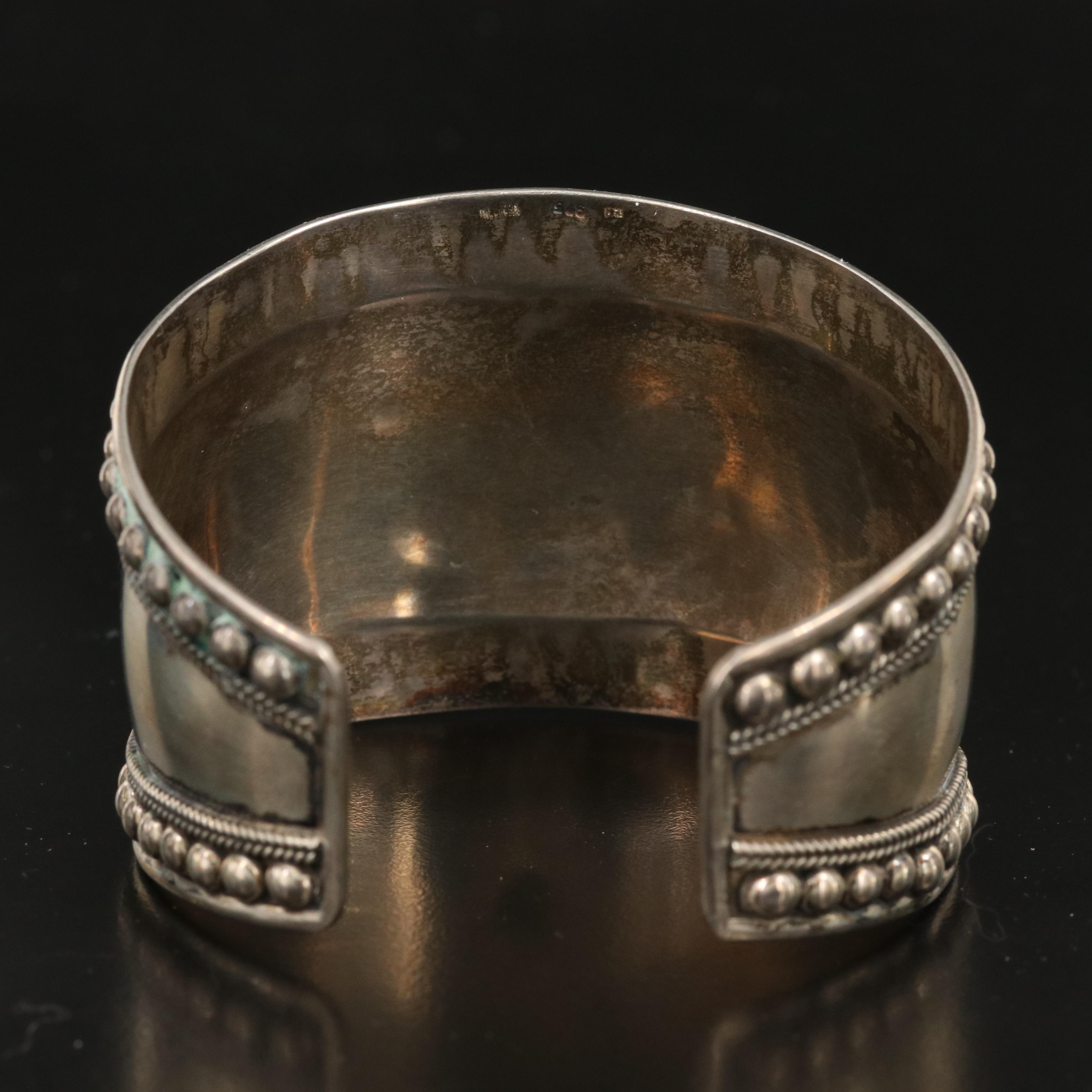 Sterling Black Onyx Cuff