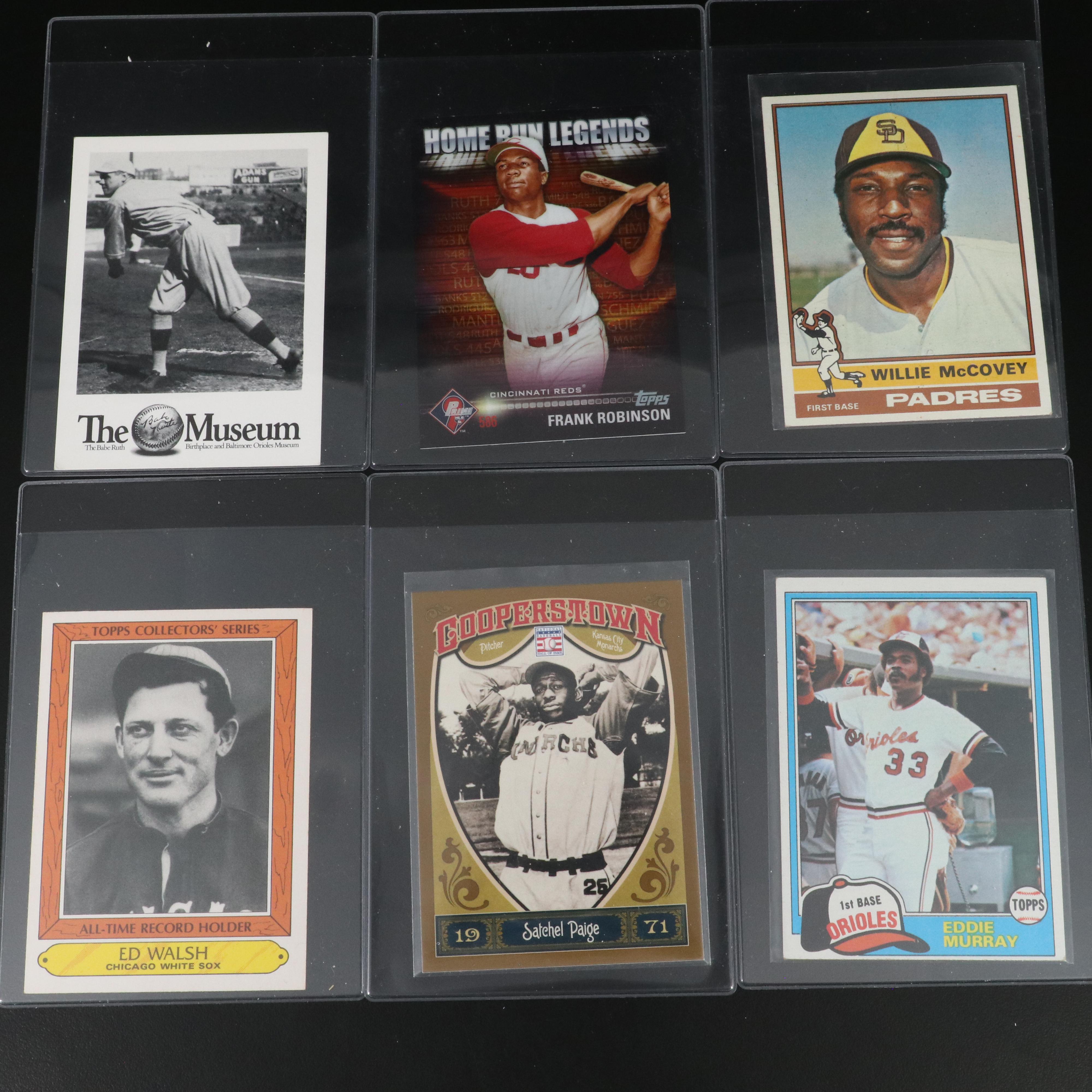 Topps with Other Baseball Cards Featuring Mickey Mantle and Hank Aaron