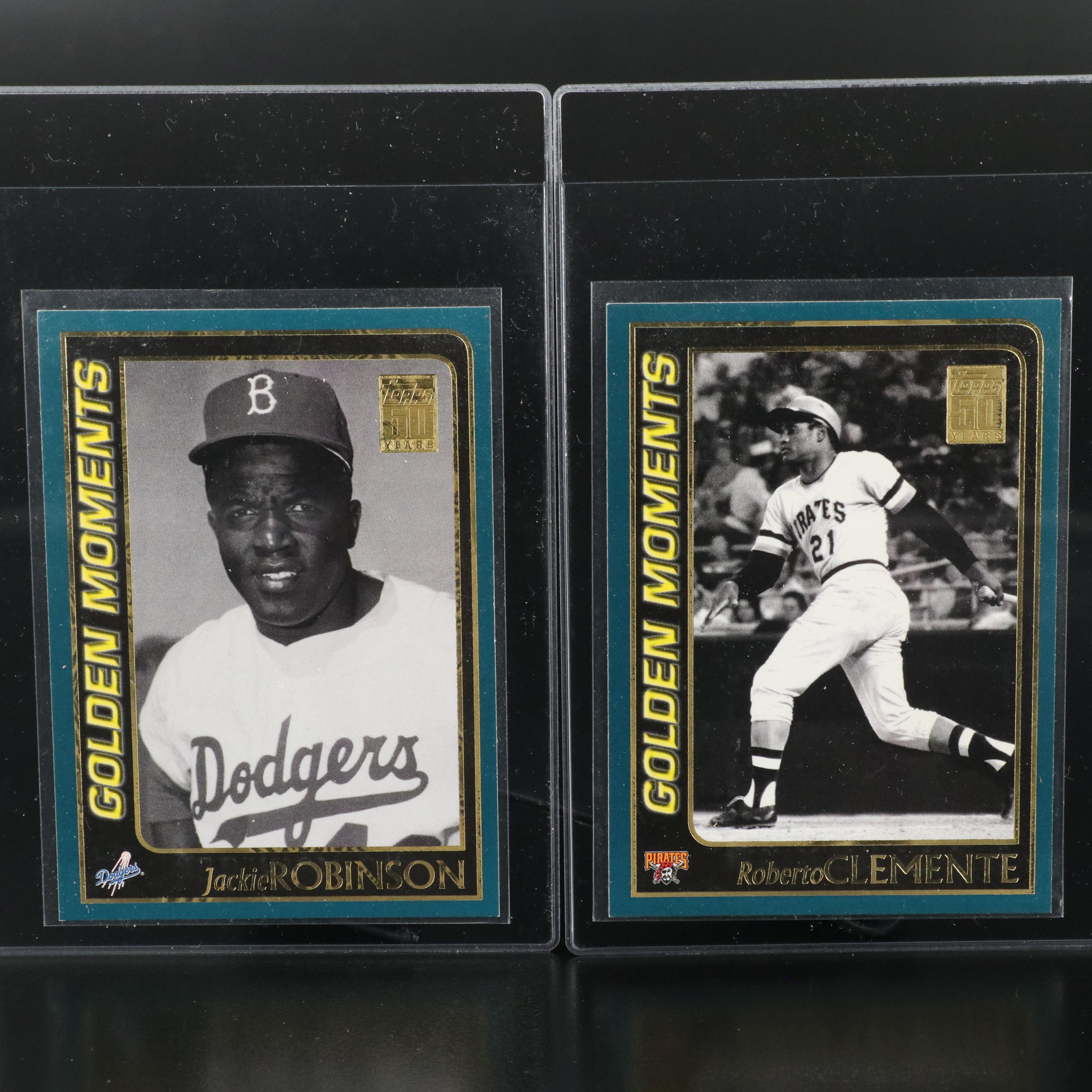 Topps with Other Baseball Cards Featuring Mickey Mantle and Hank Aaron