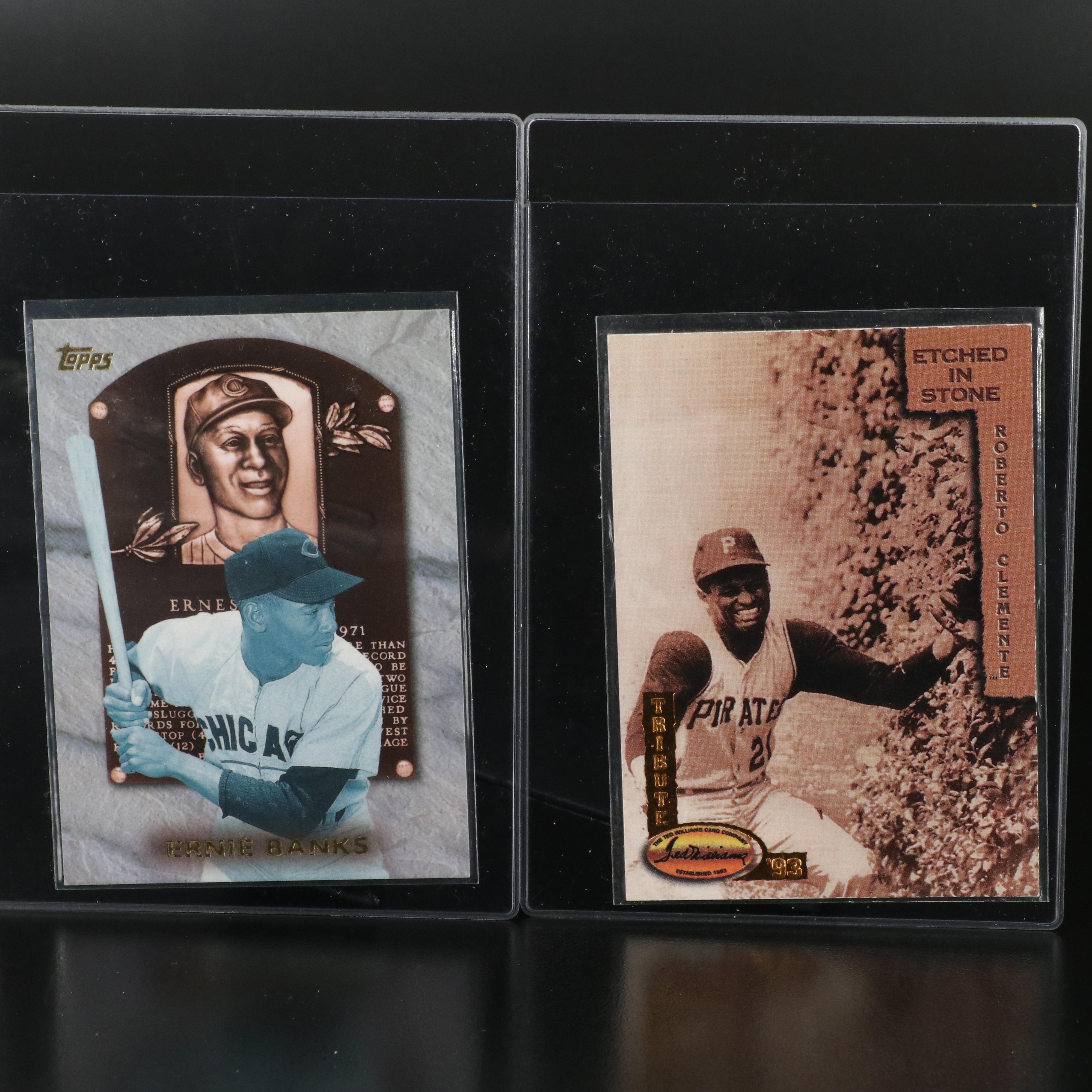 Topps with Other Baseball Cards Featuring Mickey Mantle and Hank Aaron