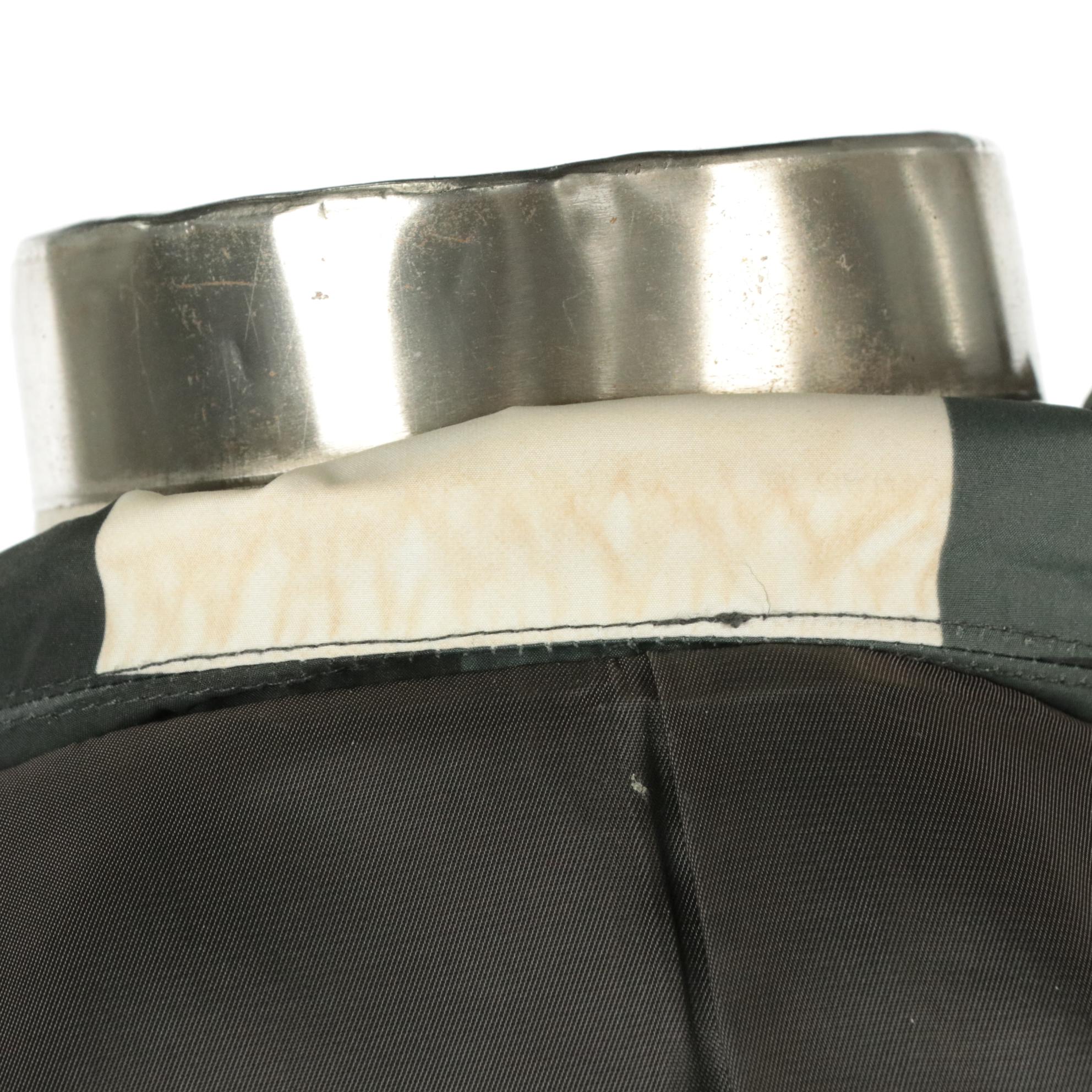 Dalkeith Black Cashmere Double-Breasted Long Coat with Other Printed Nylon Coat