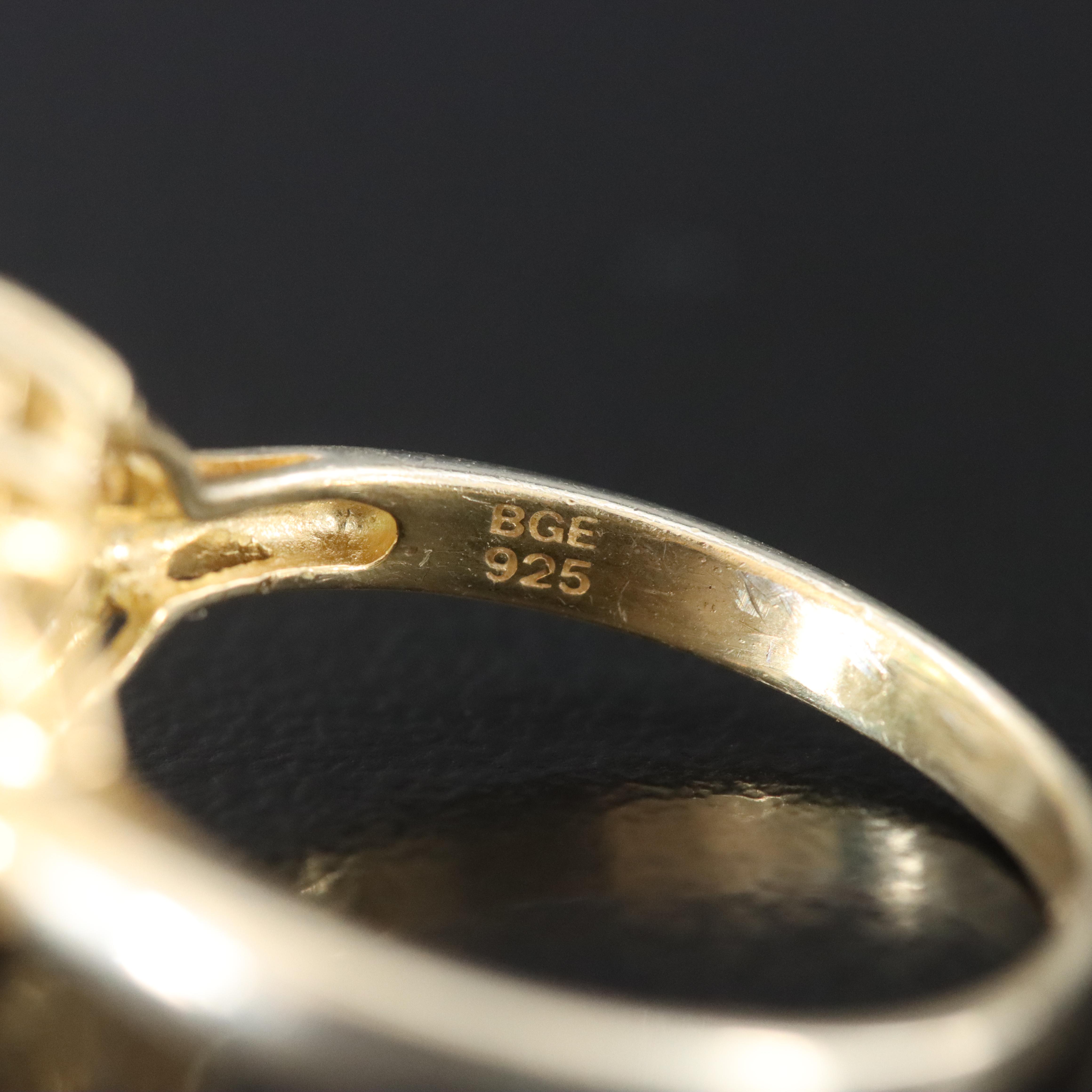 Alfred Durante Garden of Versailles Sterling Emerald and White Topaz Ring