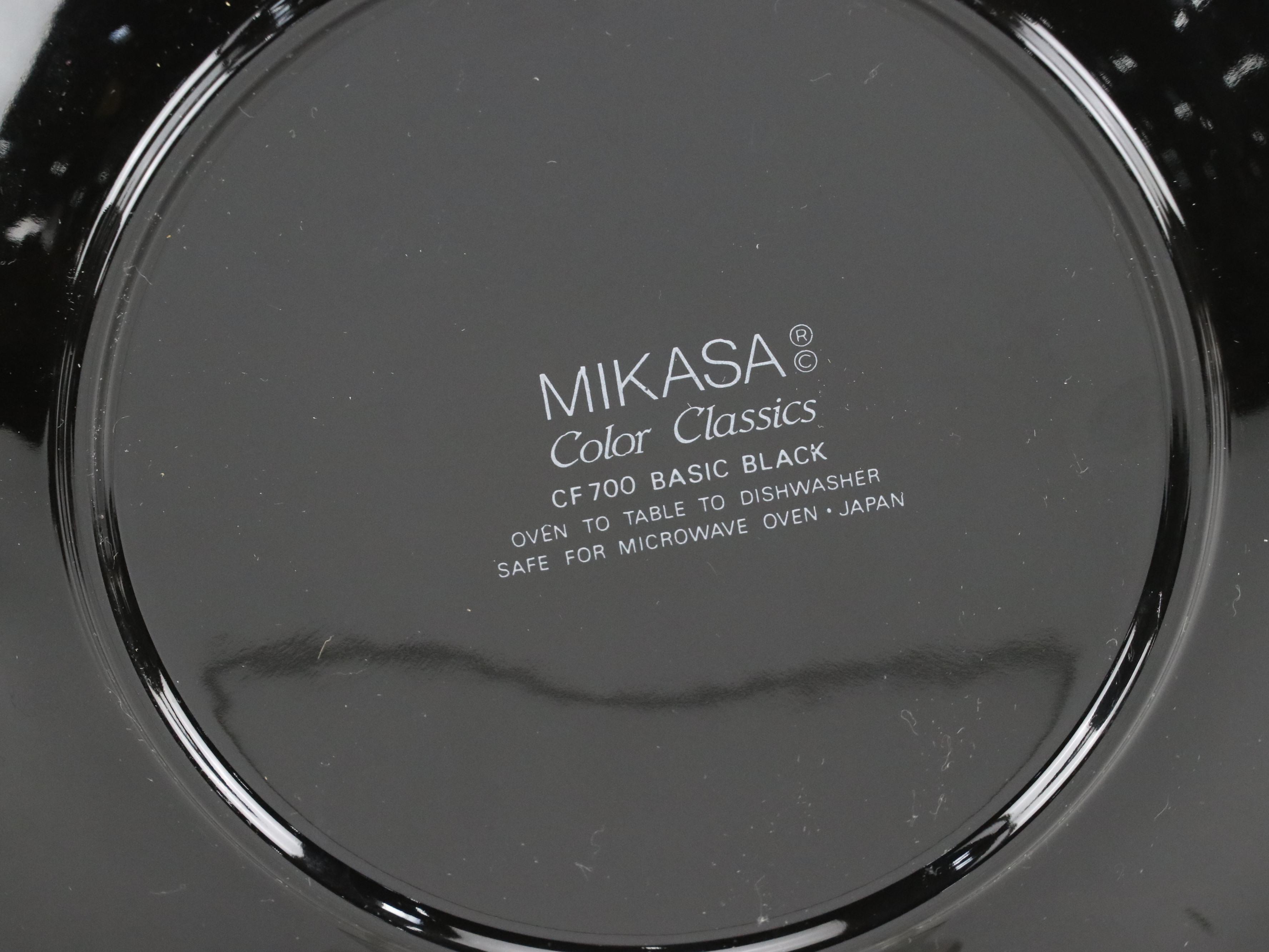 Waechtersbach and Mikasa "Black" Ceramic Dinnerware