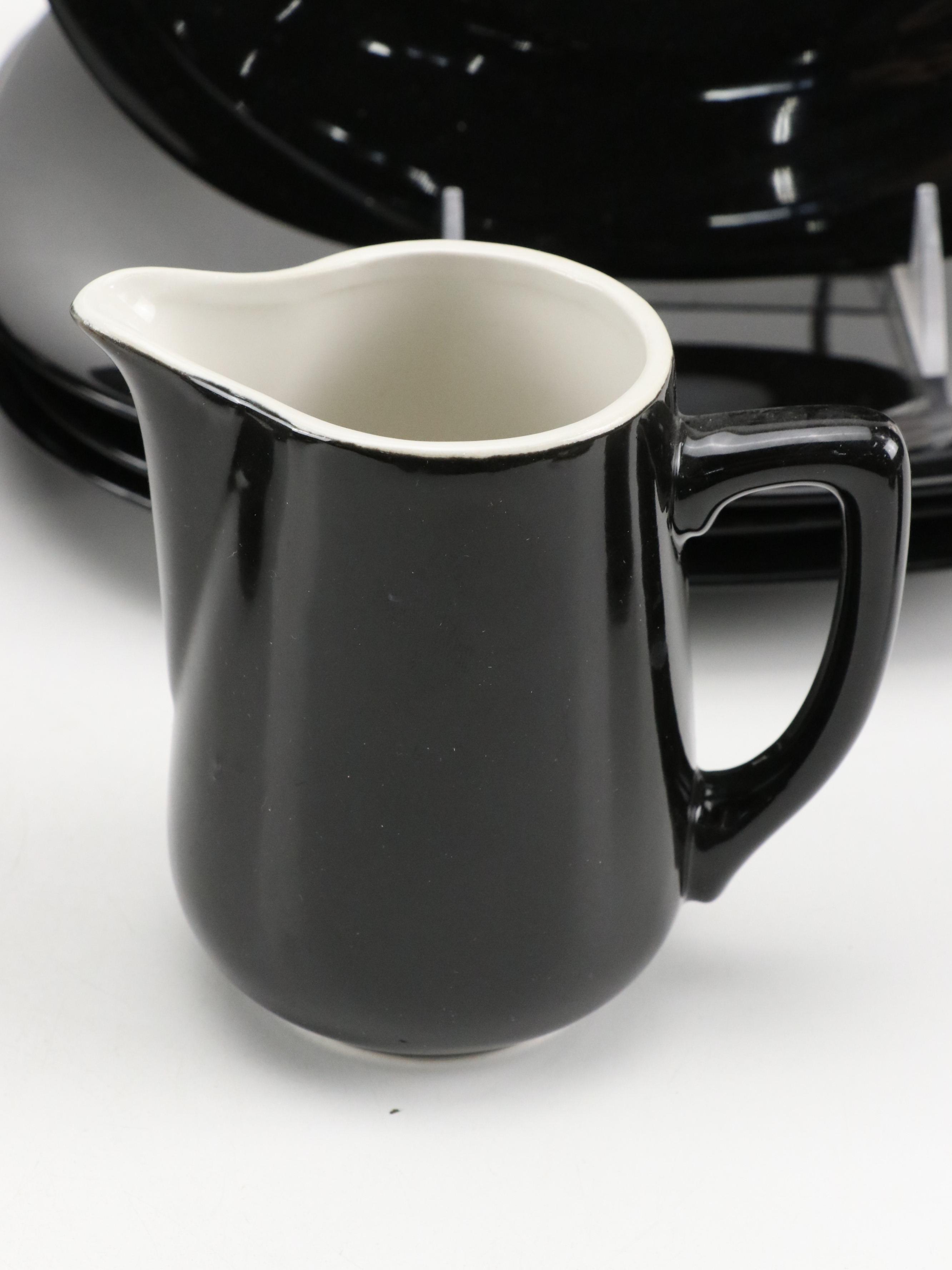 Waechtersbach and Mikasa "Black" Ceramic Dinnerware