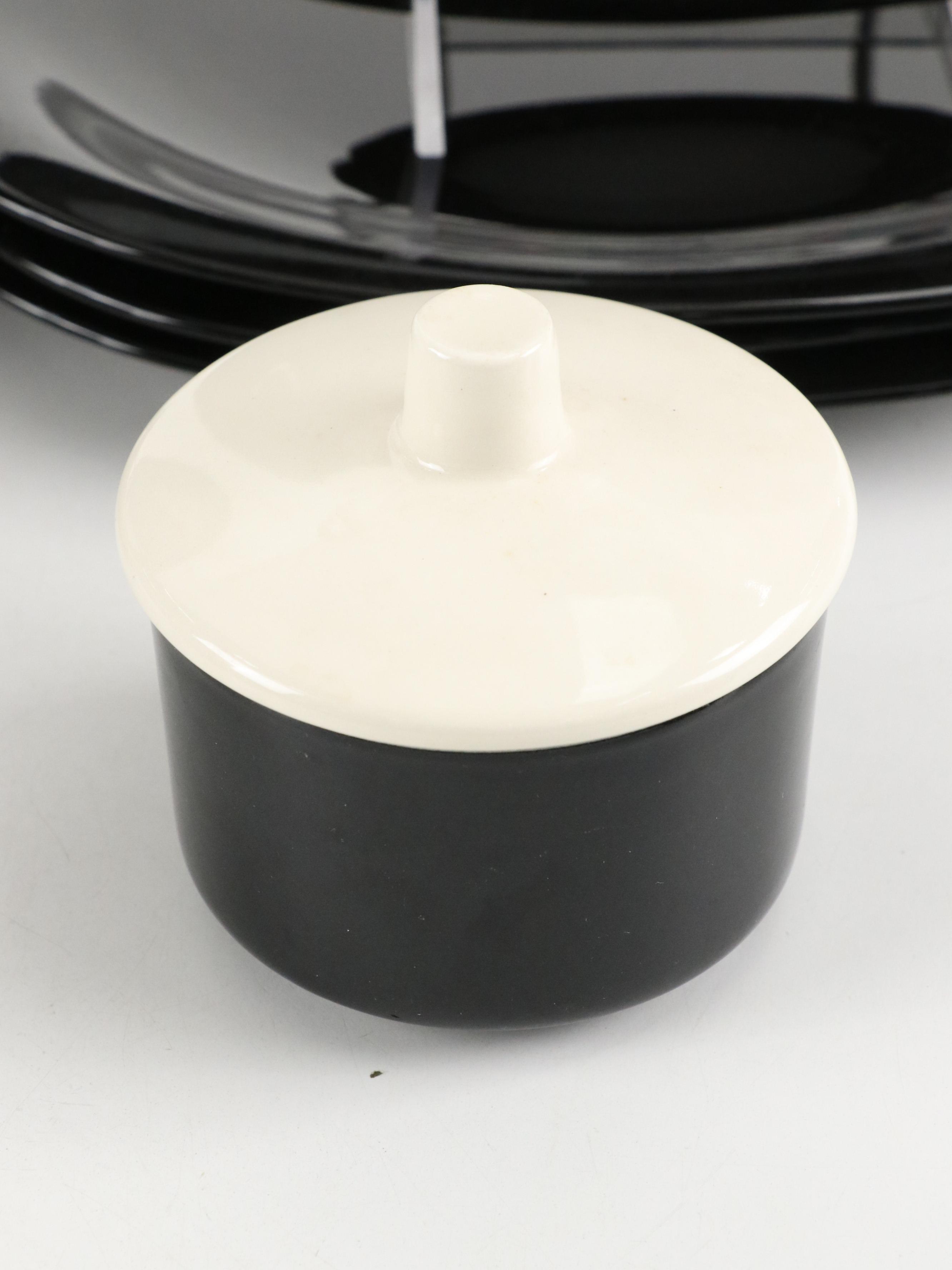 Waechtersbach and Mikasa "Black" Ceramic Dinnerware