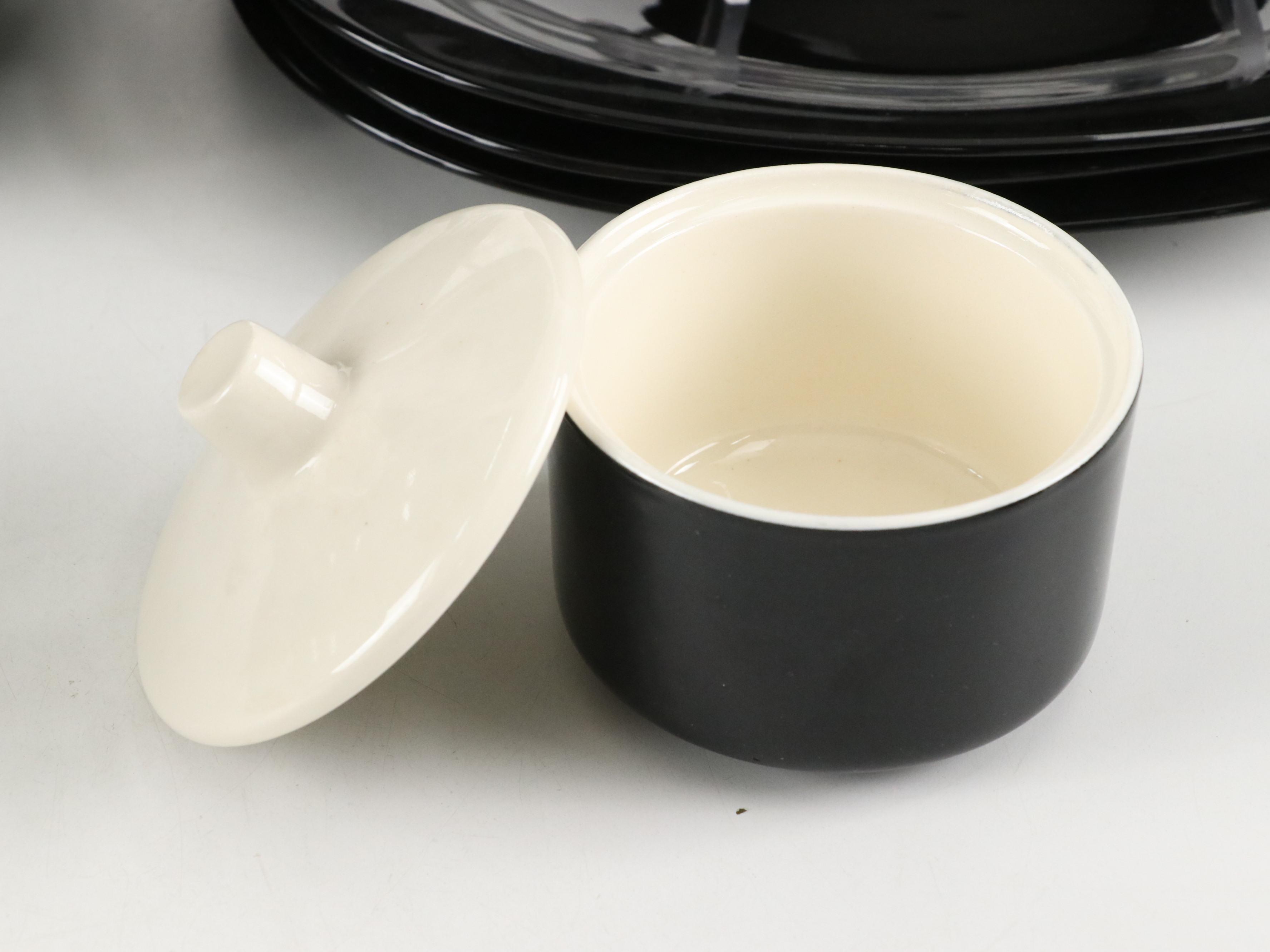 Waechtersbach and Mikasa "Black" Ceramic Dinnerware