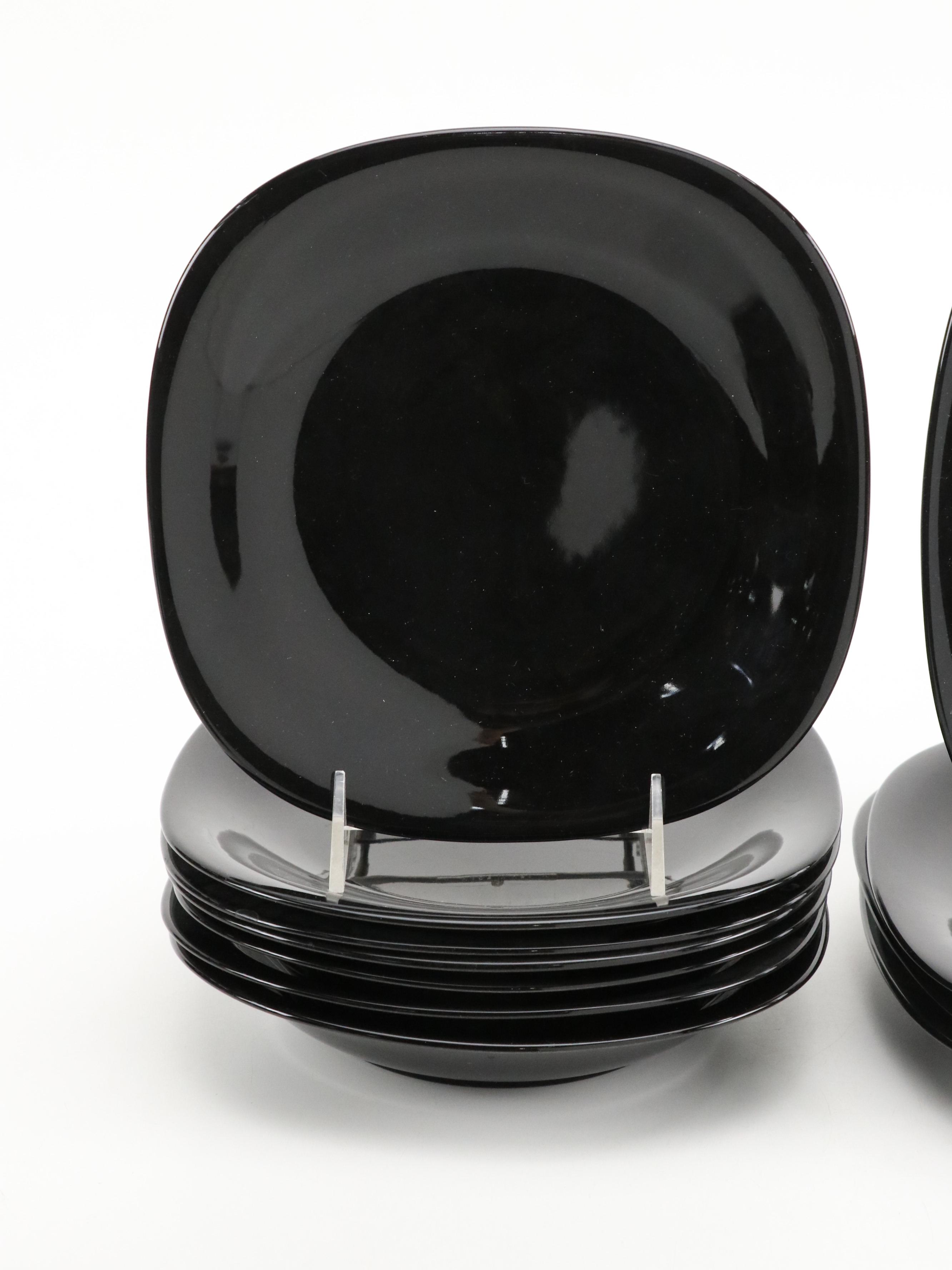 Waechtersbach and Mikasa "Black" Ceramic Dinnerware