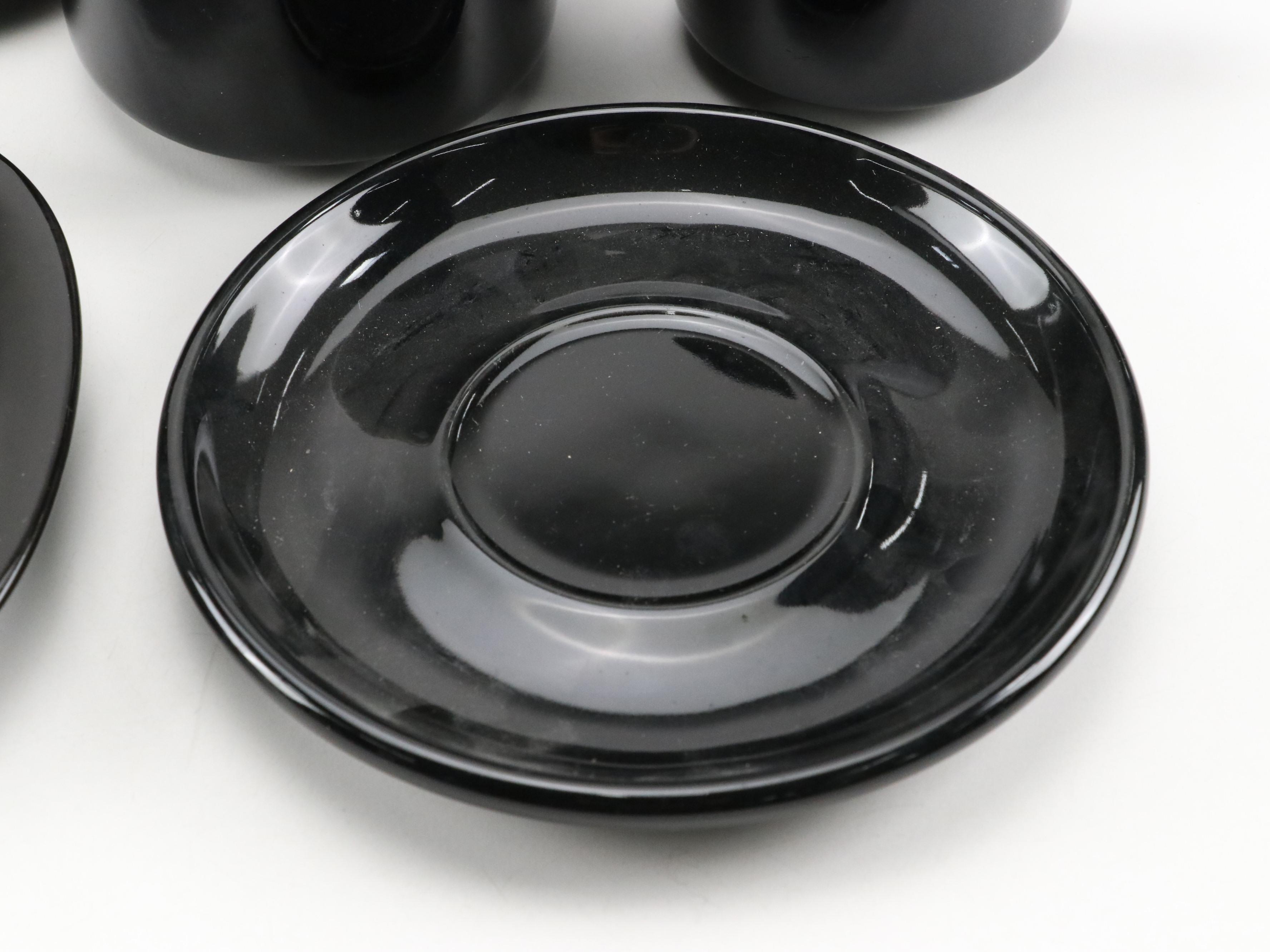 Waechtersbach and Mikasa "Black" Ceramic Dinnerware