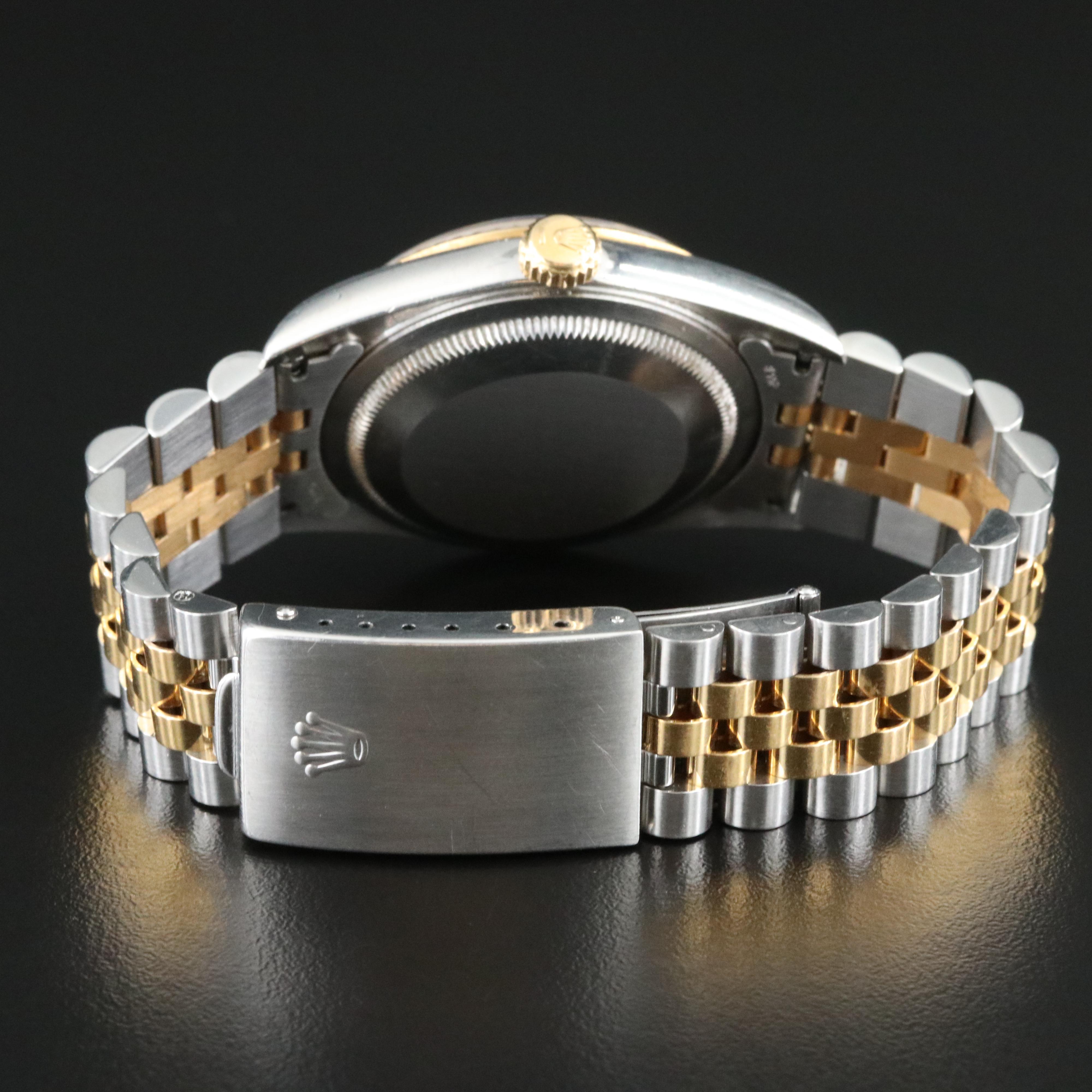 Rolex Two-Tone Datejust with Factory Diamond Dial Watch