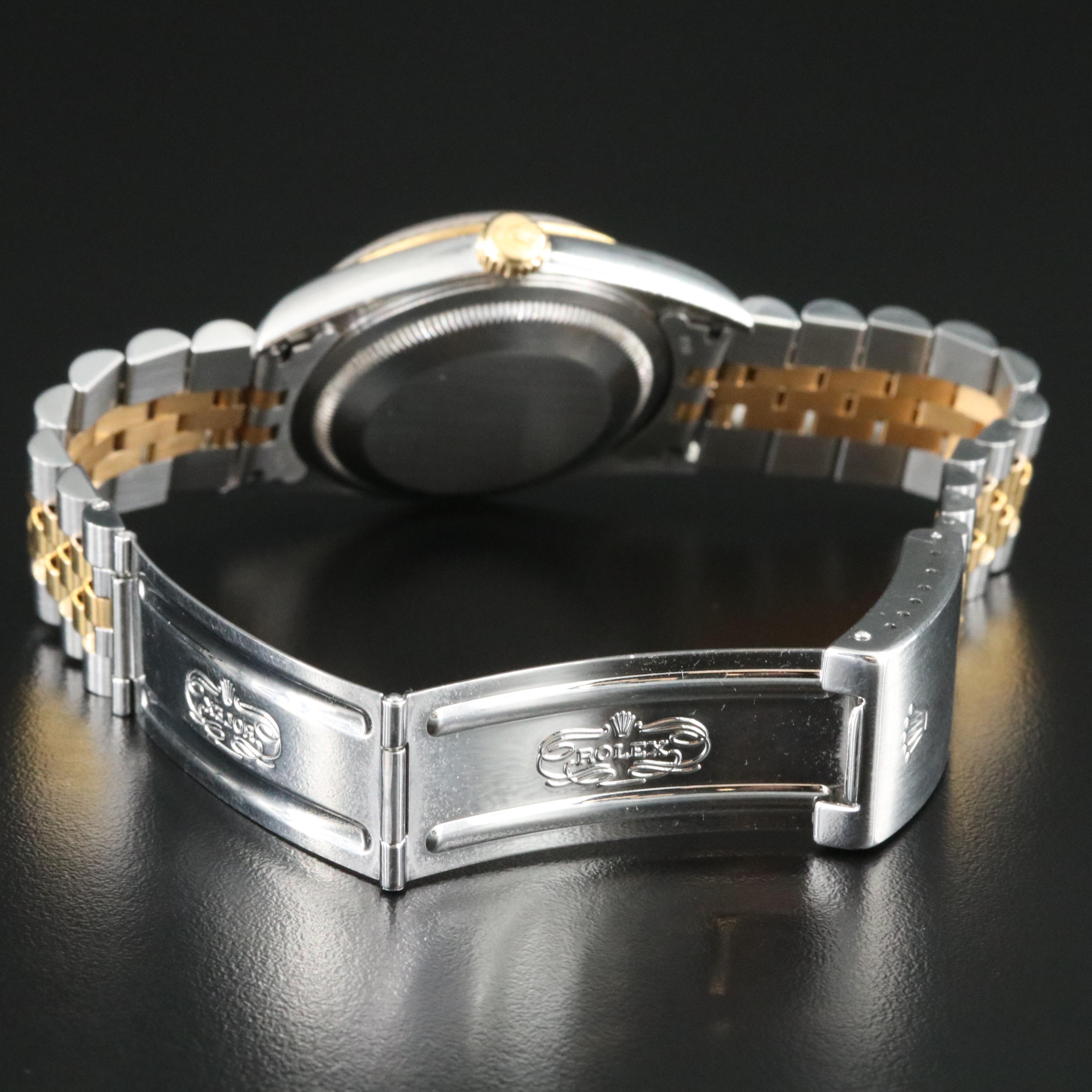 Rolex Two-Tone Datejust with Factory Diamond Dial Watch