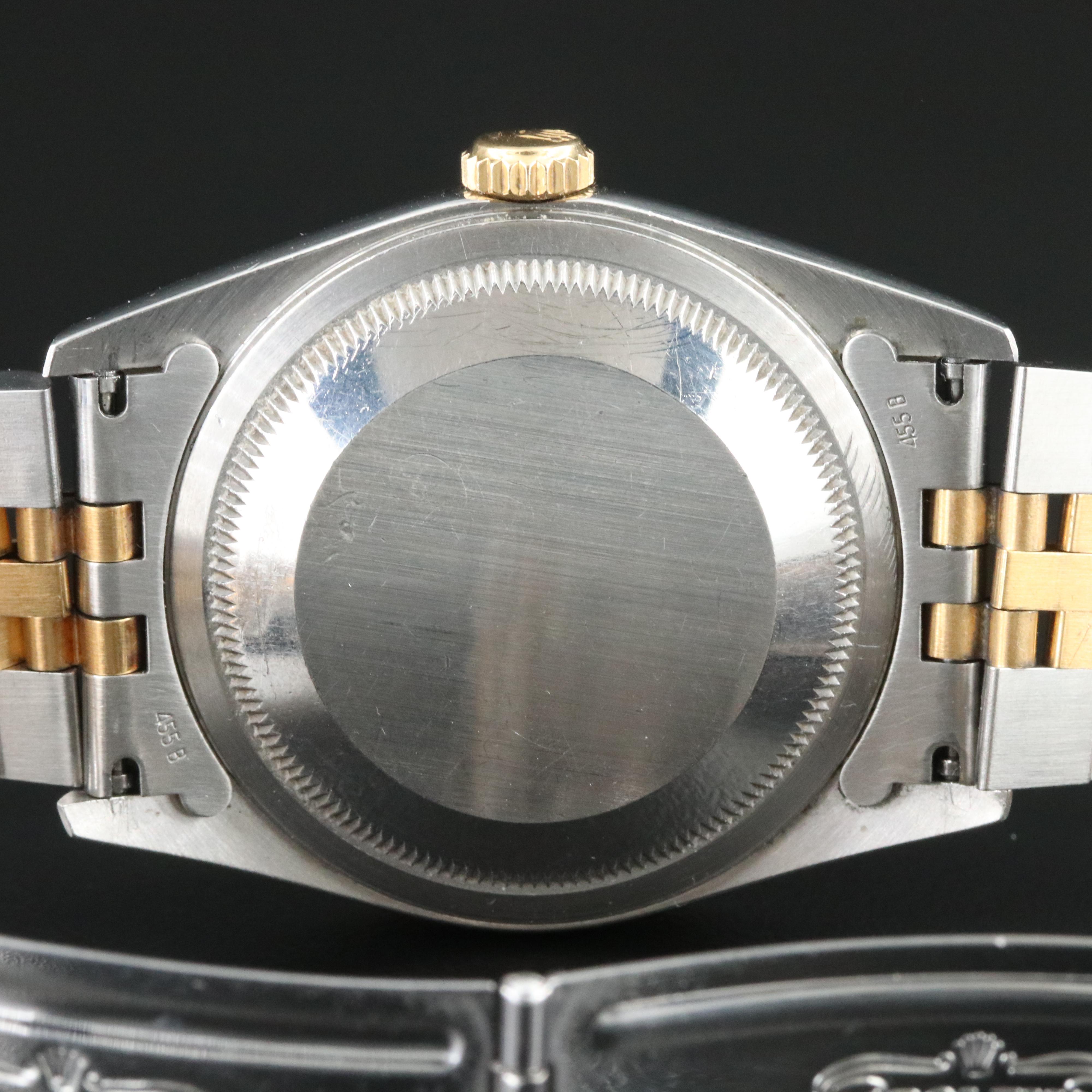 Rolex Two-Tone Datejust with Factory Diamond Dial Watch