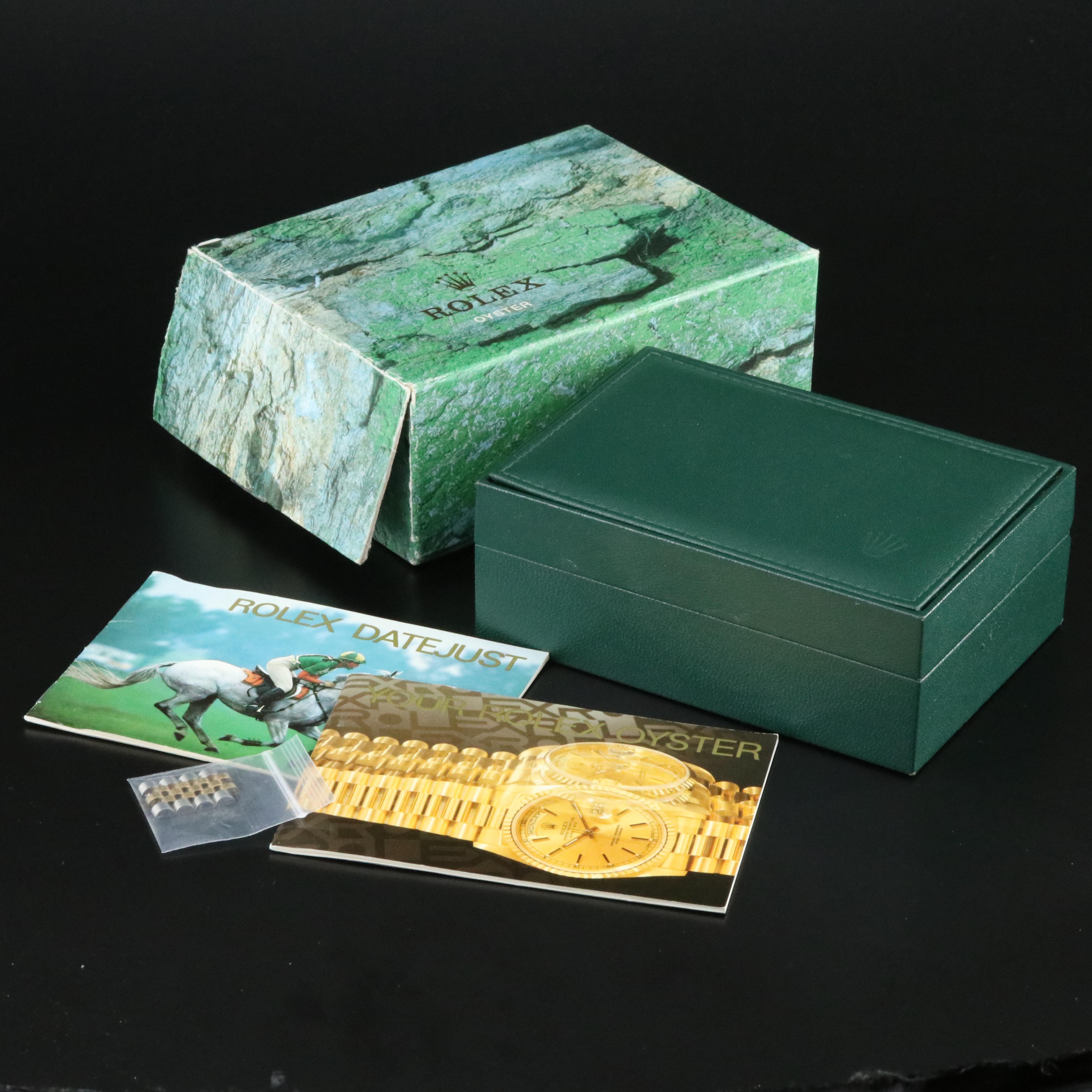 Rolex Two-Tone Datejust with Factory Diamond Dial Watch