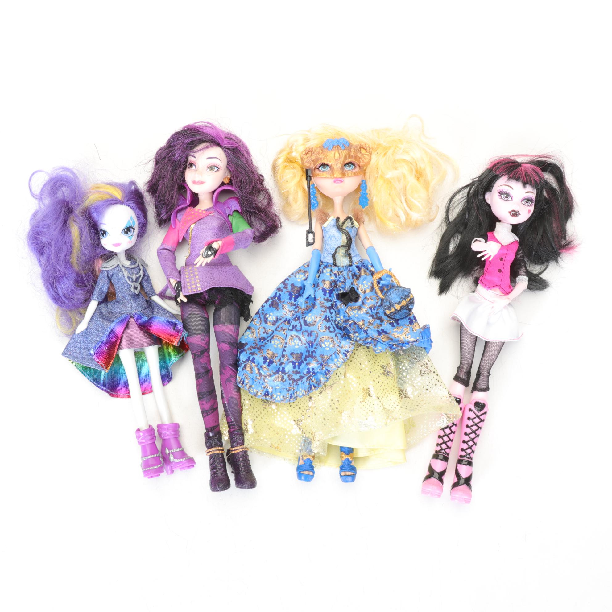 Monster High, Descendants, Equestria Girls, and Ever After High Dolls