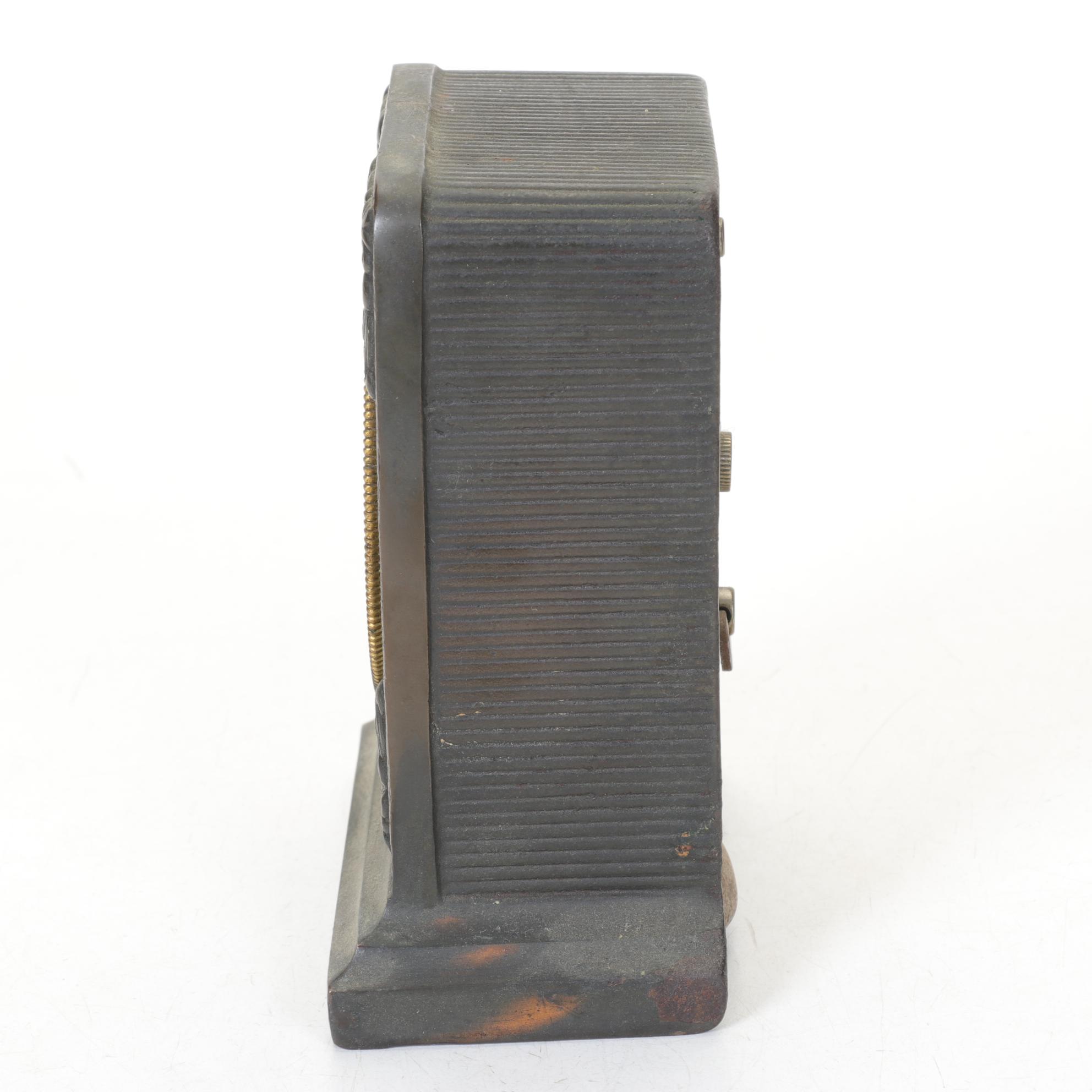 Wooden & Cast Iron Clocks Featuring "Ironclad" by Western Clock Co.