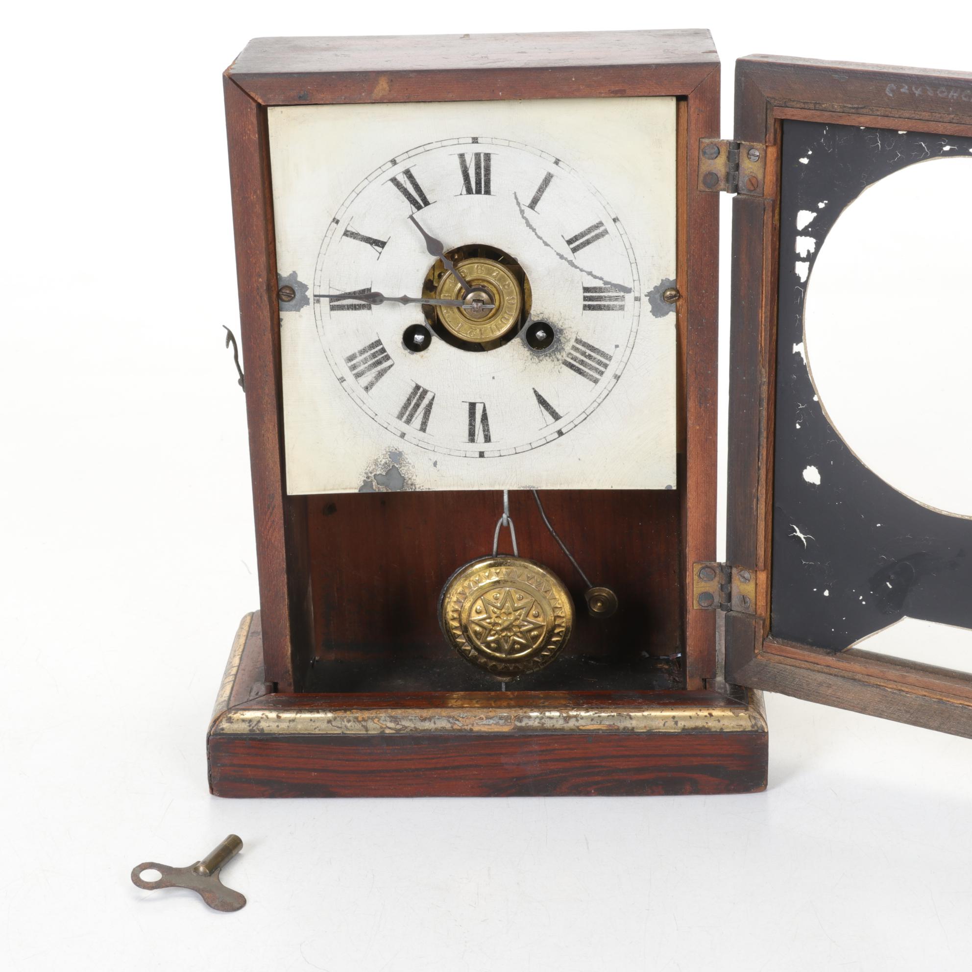 Wooden & Cast Iron Clocks Featuring "Ironclad" by Western Clock Co.
