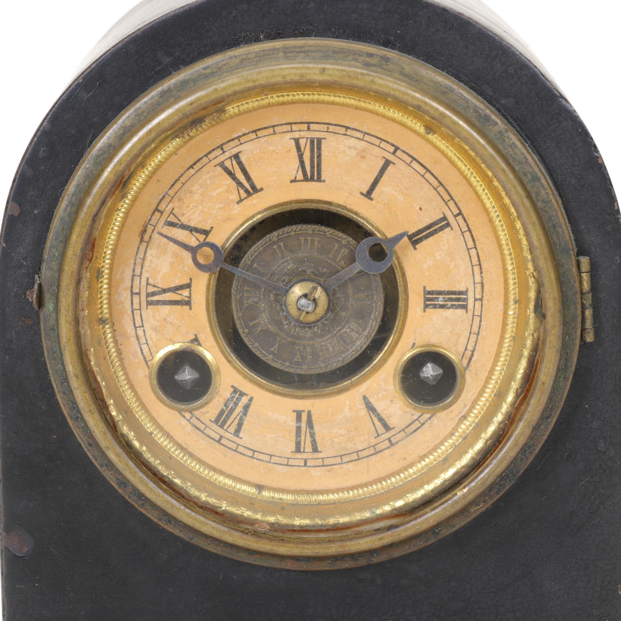 Wooden & Cast Iron Clocks Featuring "Ironclad" by Western Clock Co.