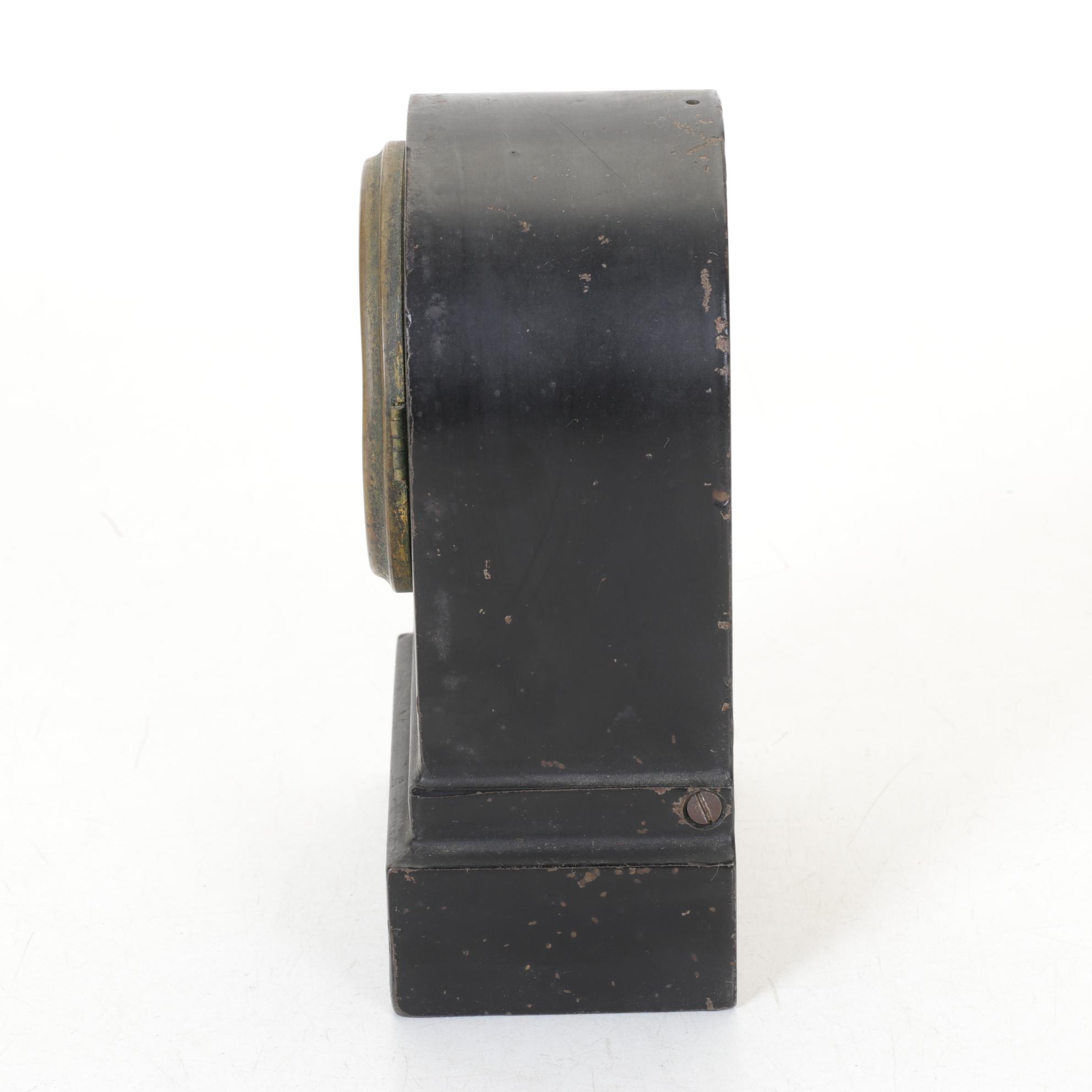 Wooden & Cast Iron Clocks Featuring "Ironclad" by Western Clock Co.