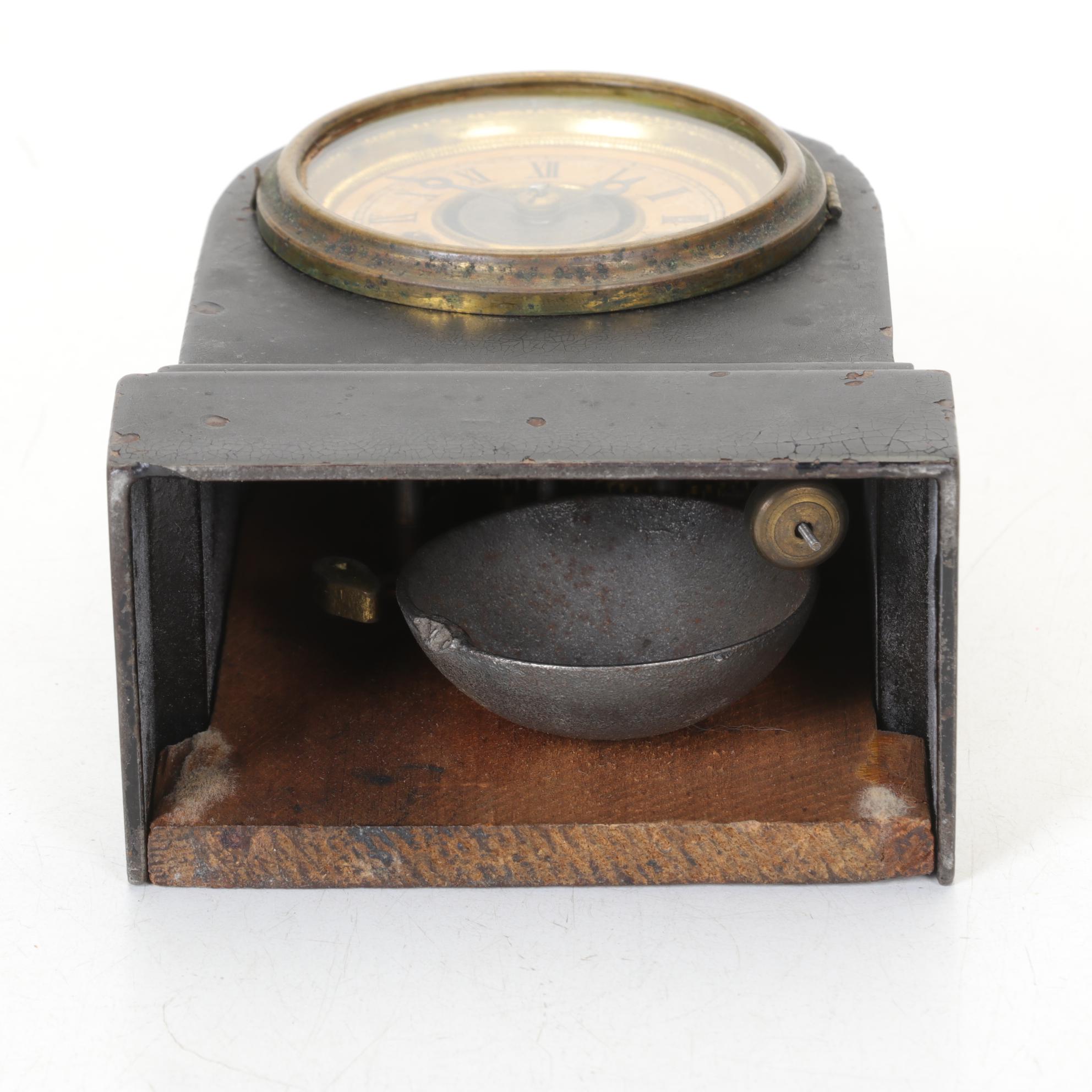 Wooden & Cast Iron Clocks Featuring "Ironclad" by Western Clock Co.