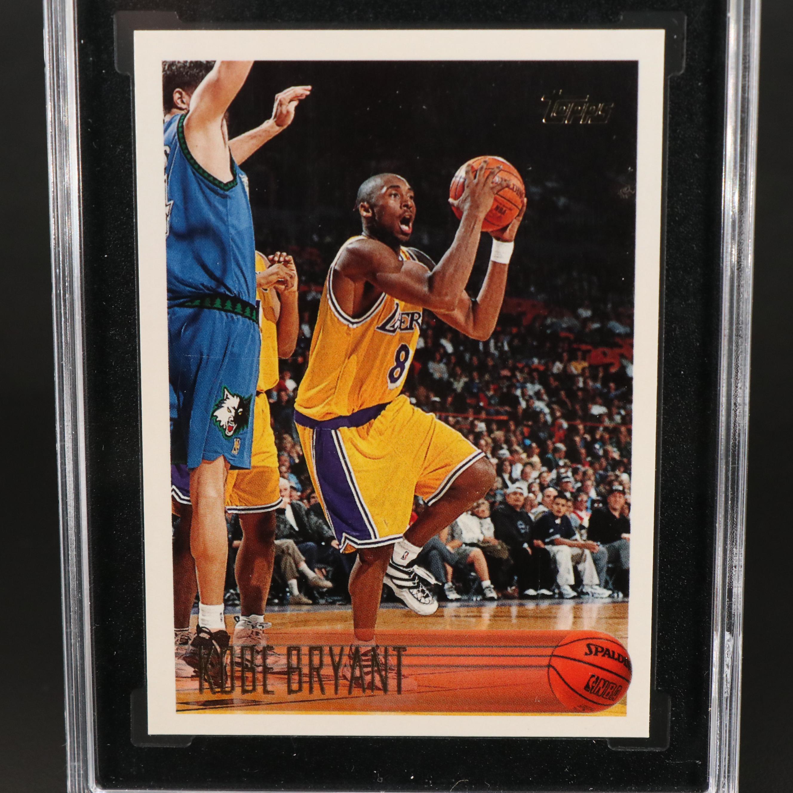 1996-97 Topps Kobe Bryant Los Angeles Lakers Rookie Card Graded SGC 9