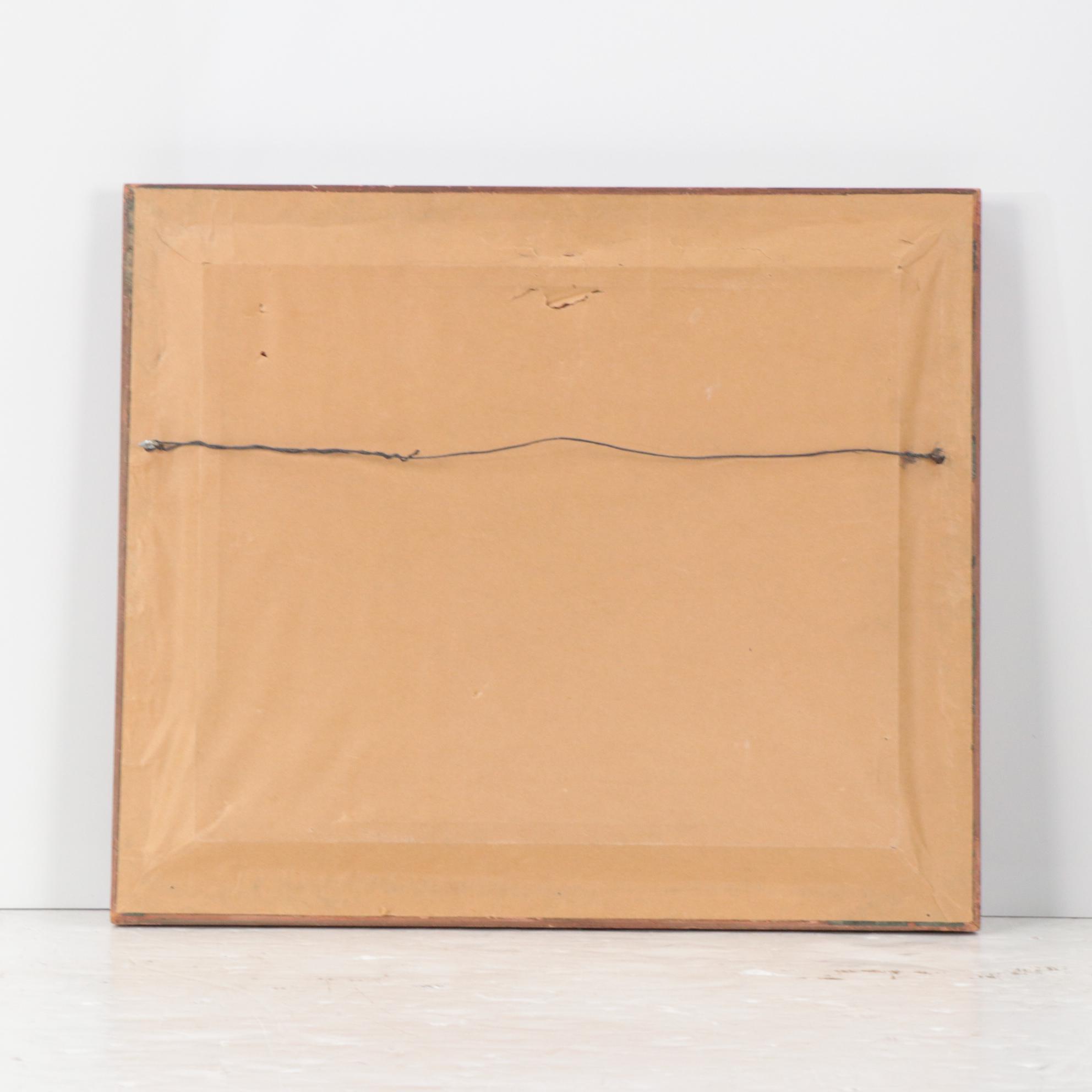 Charles A. Meurer Autumnal Landscape Oil Painting with Wooded Path, 1939