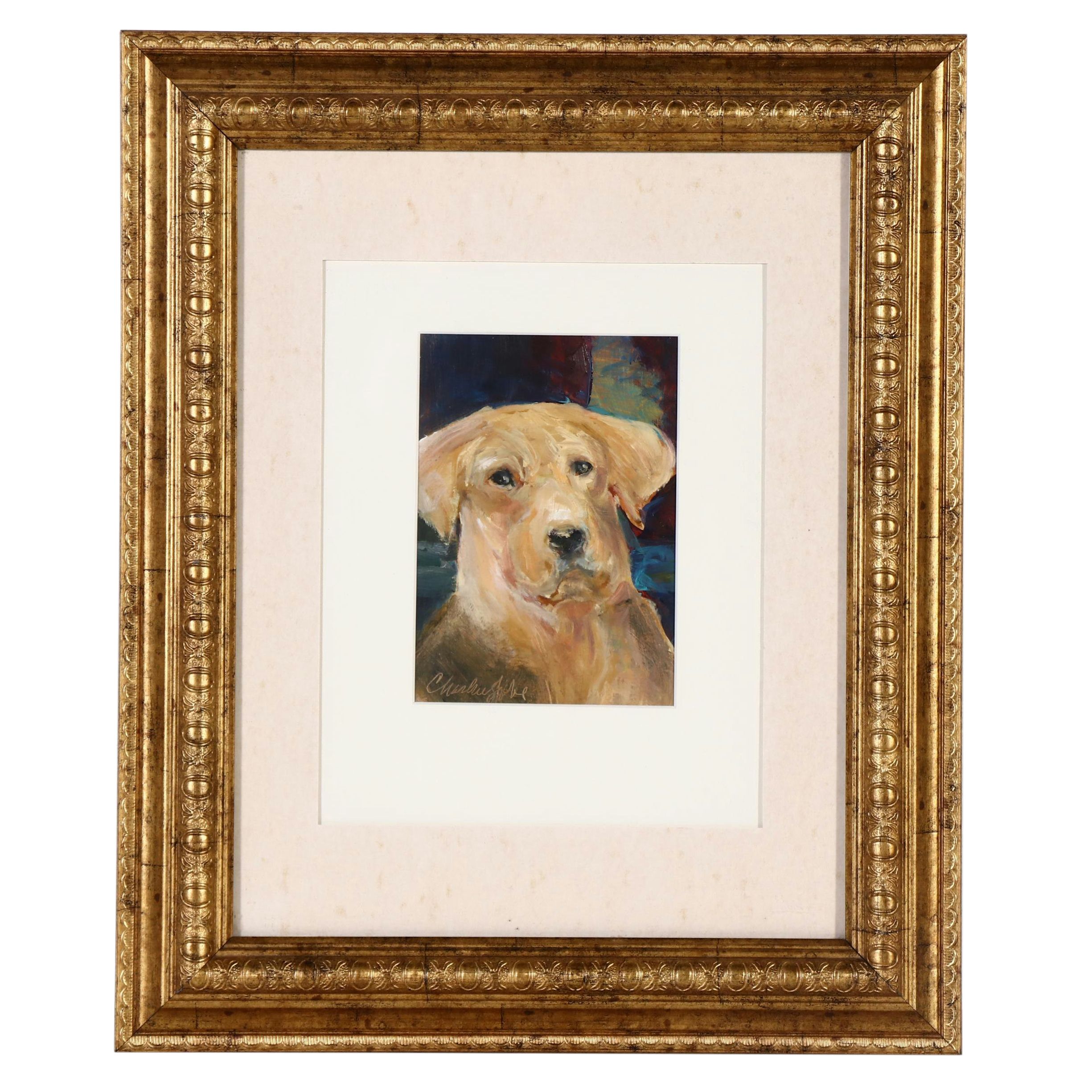 Charlene Jobe Acrylic Painting of Dog Portrait