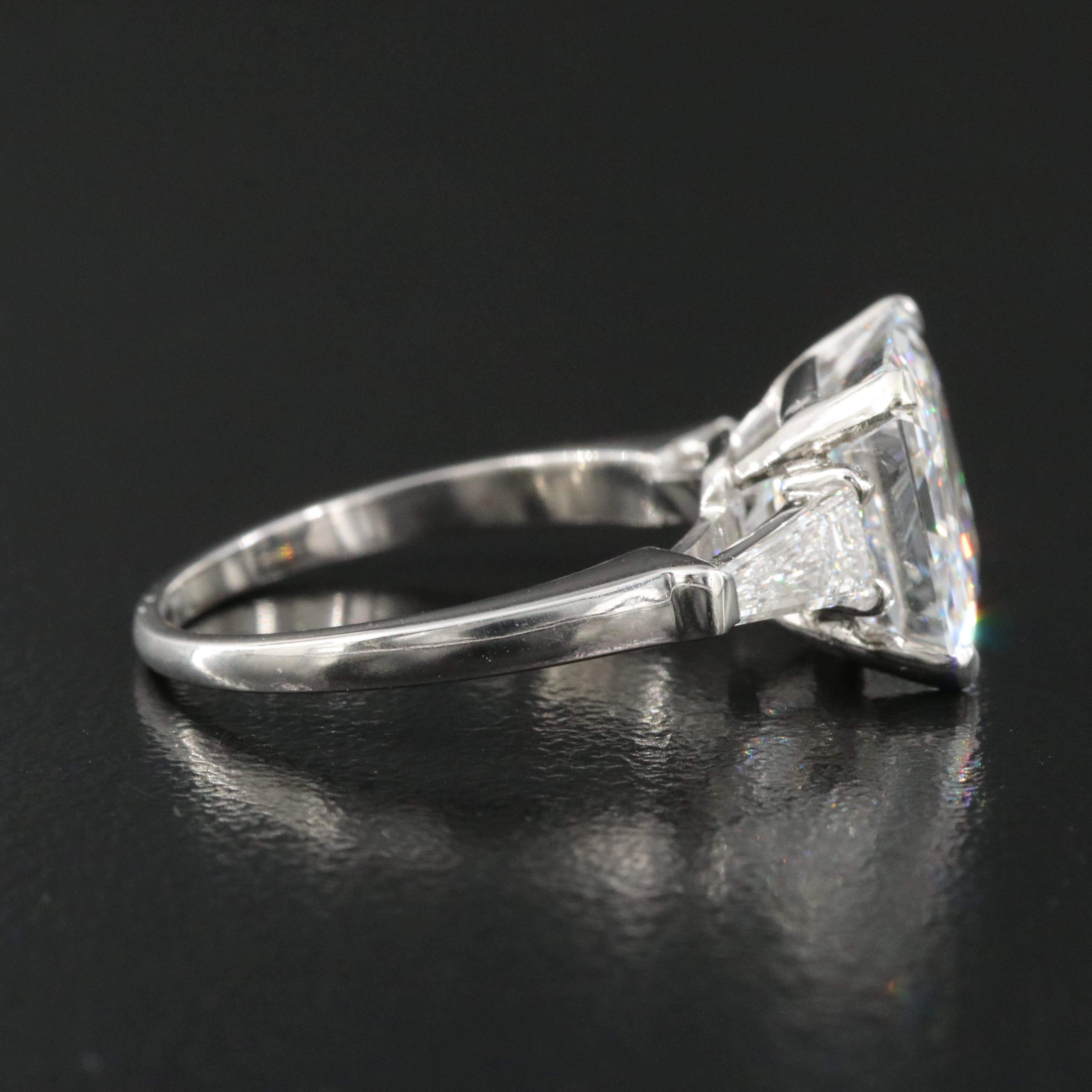 GRAFF Platinum 5.73 CTW Diamond Ring with Internally Flawless Center and GIA