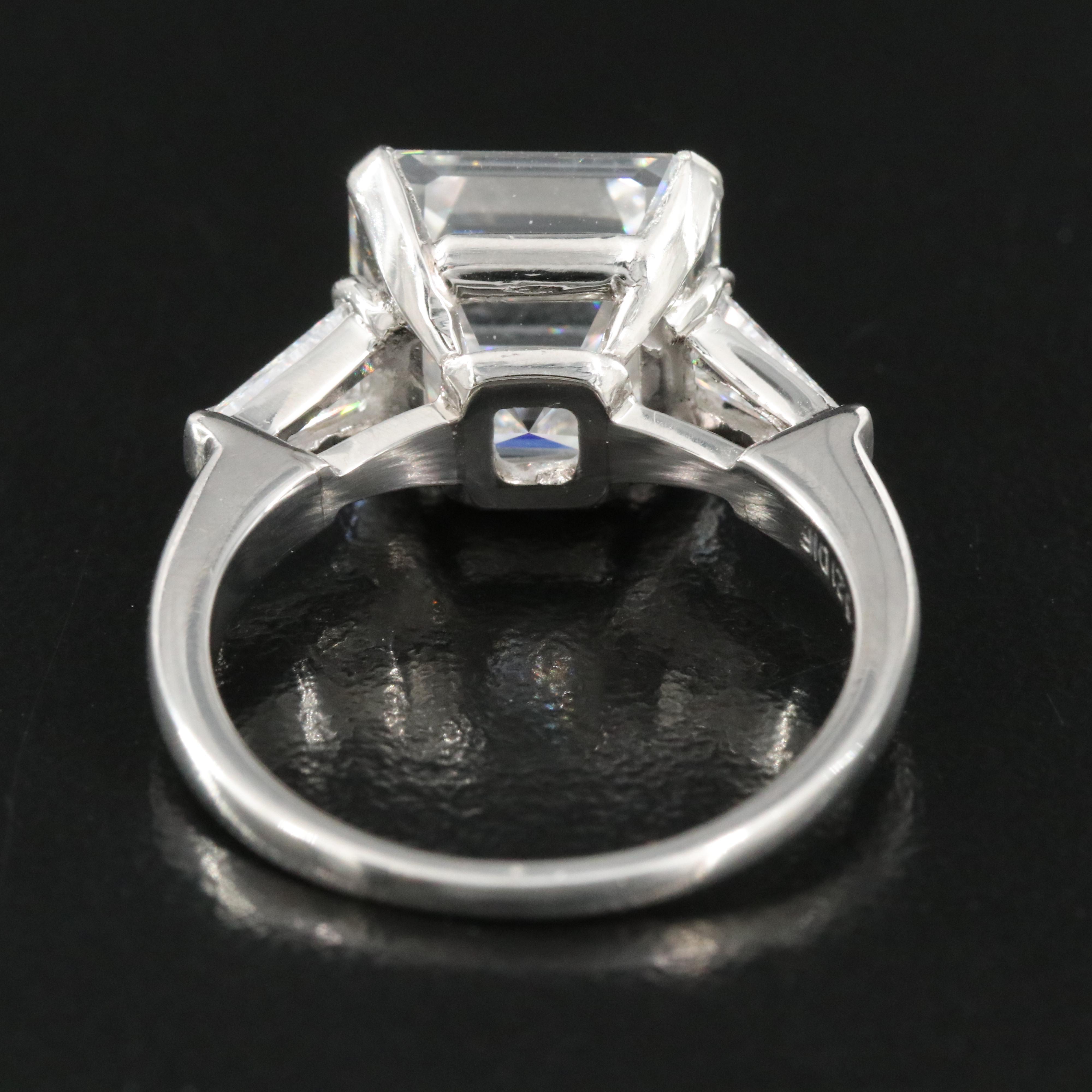 GRAFF Platinum 5.73 CTW Diamond Ring with Internally Flawless Center and GIA