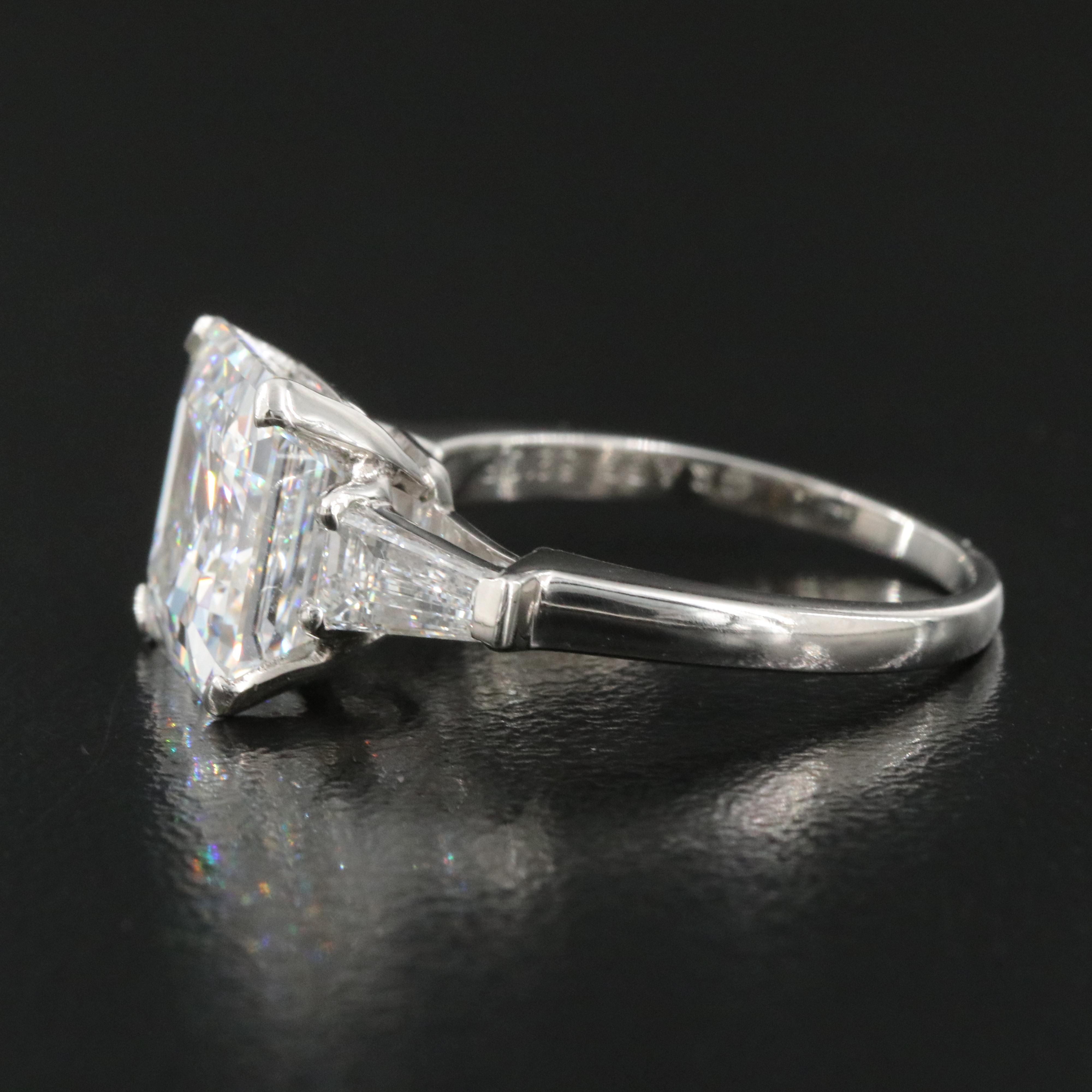 GRAFF Platinum 5.73 CTW Diamond Ring with Internally Flawless Center and GIA