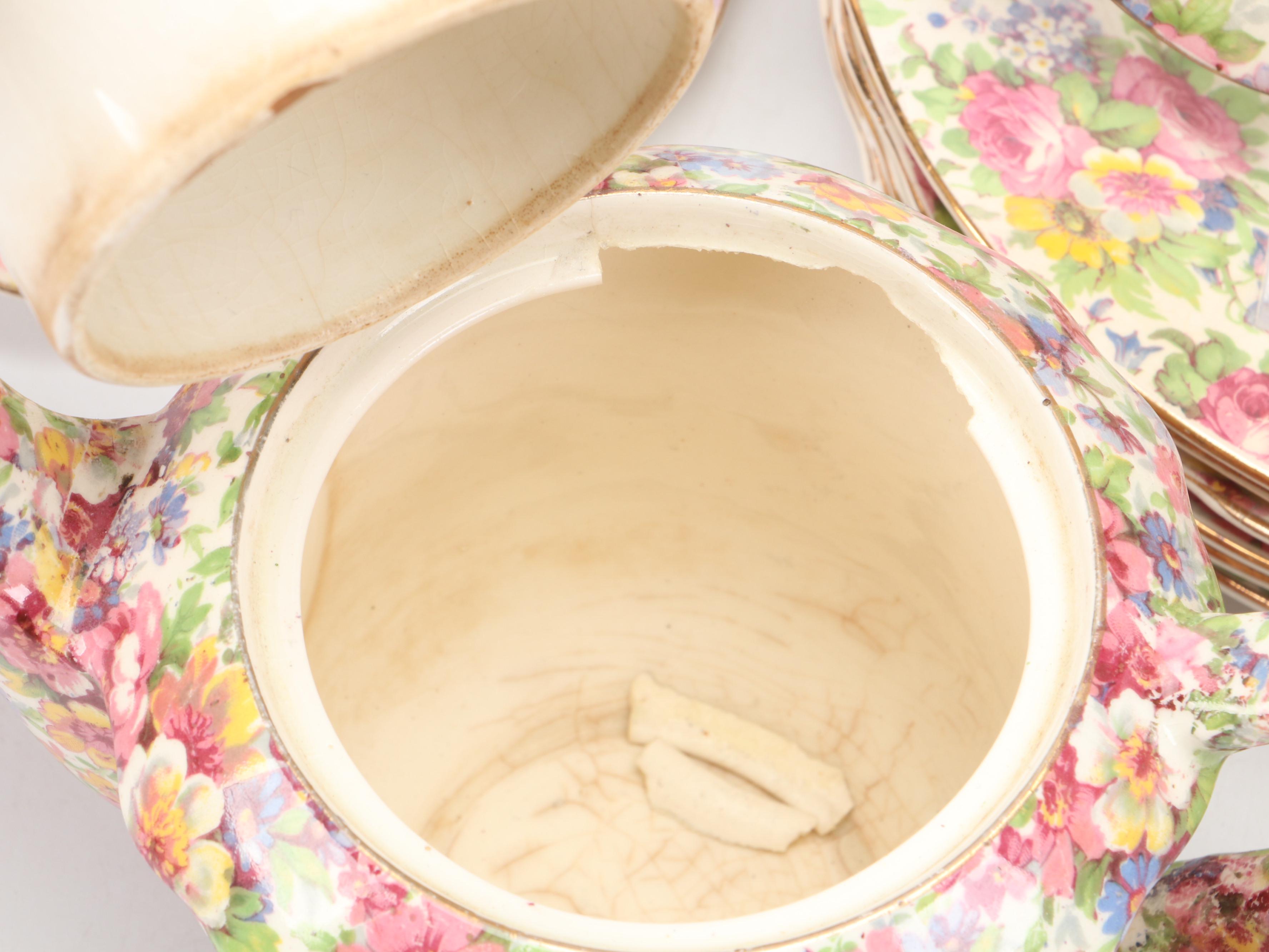 Royal Winton "Summertime" and More Ceramic Dinnerware, Tea and Coffee Service