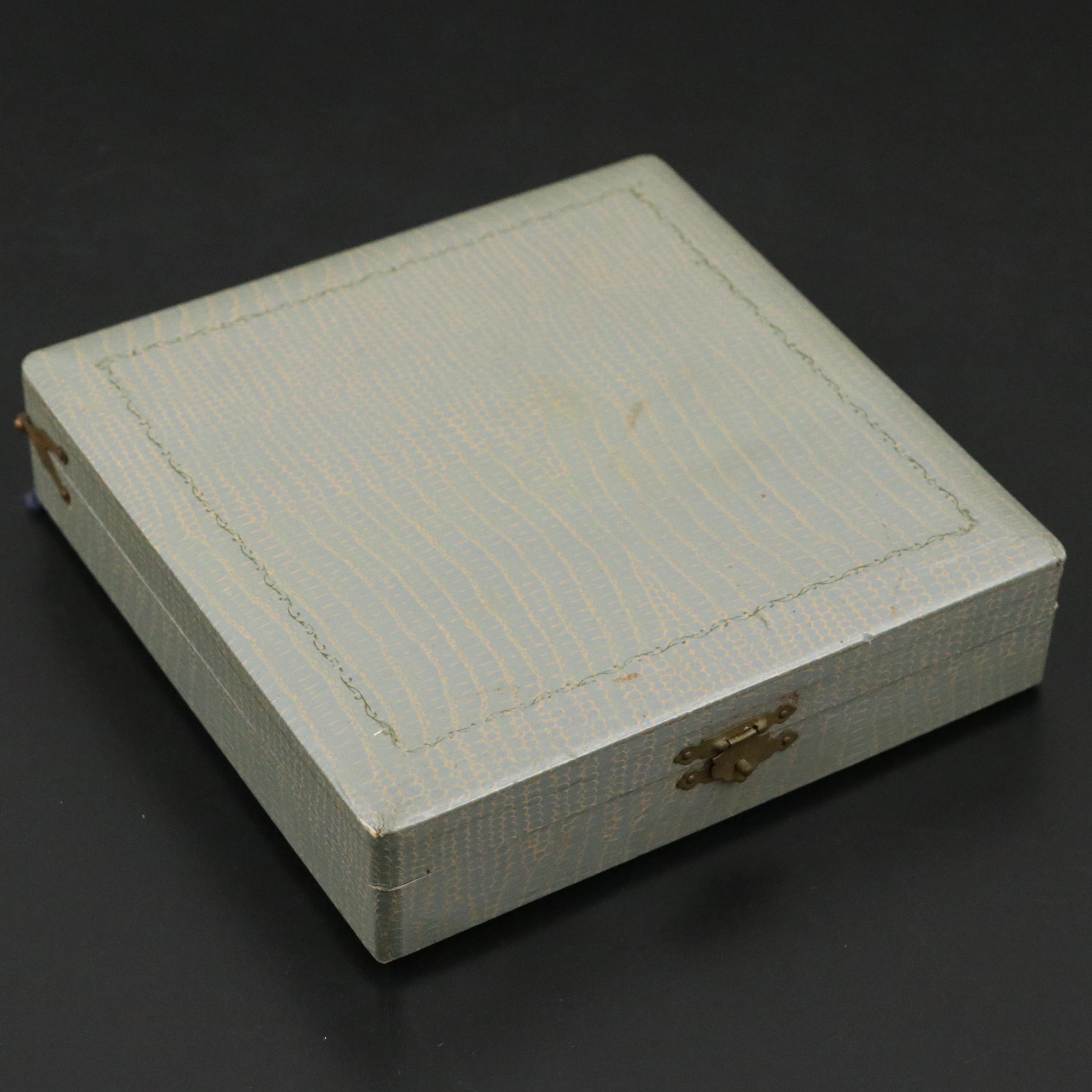 Vintage Japanese Sterling Silver Sake Cups with Presentation Case