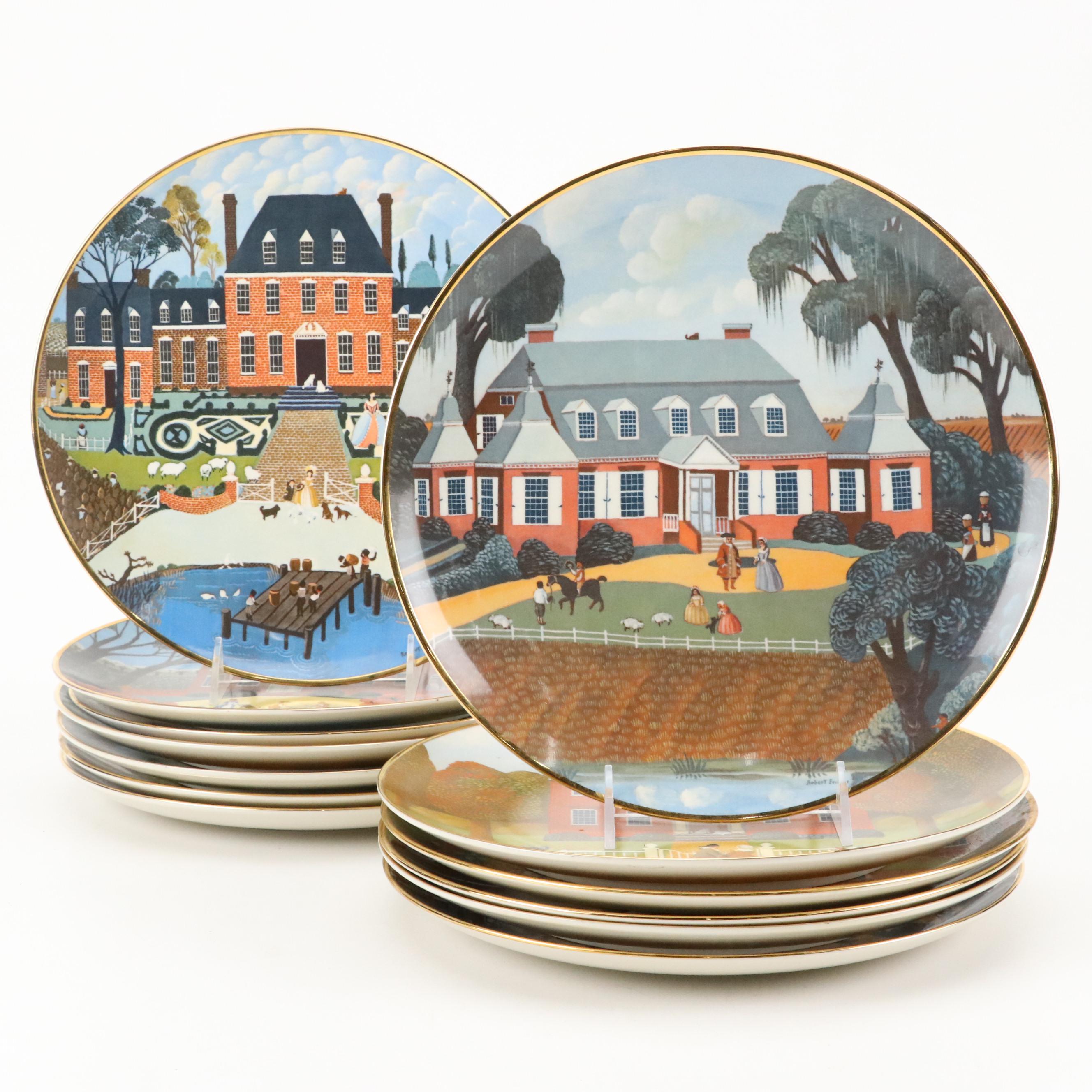 Ridgewood Limited Edition "The Colonial Heritage Series" Porcelain Plates